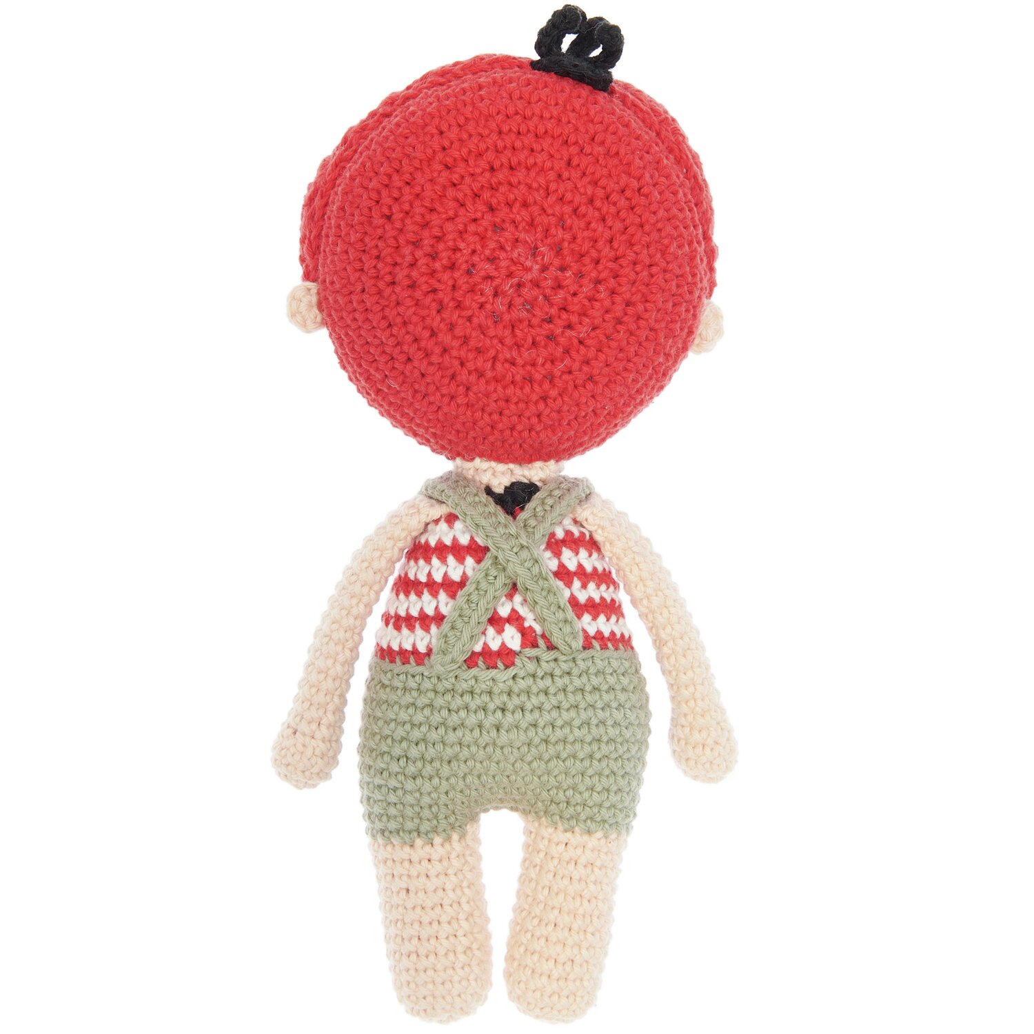 Creative Ricorumi dk: Gehäkelte Puppe mit rotem Hut und grüner Hose, von Rico Design, 25g Garn.