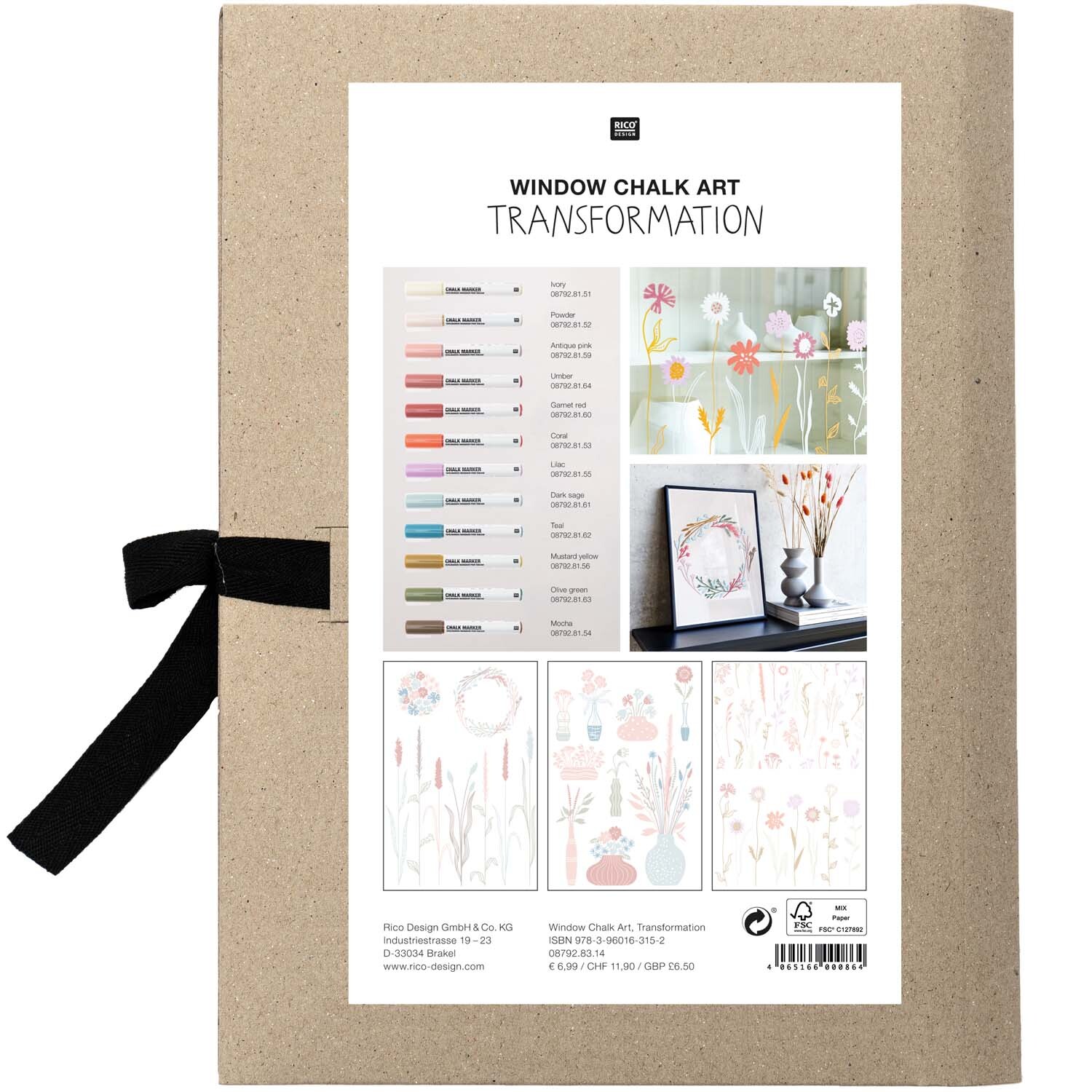 Vorlagenmappe Transformation Fenster- und Glasmalerei mit Kreidestiften von Rico Design