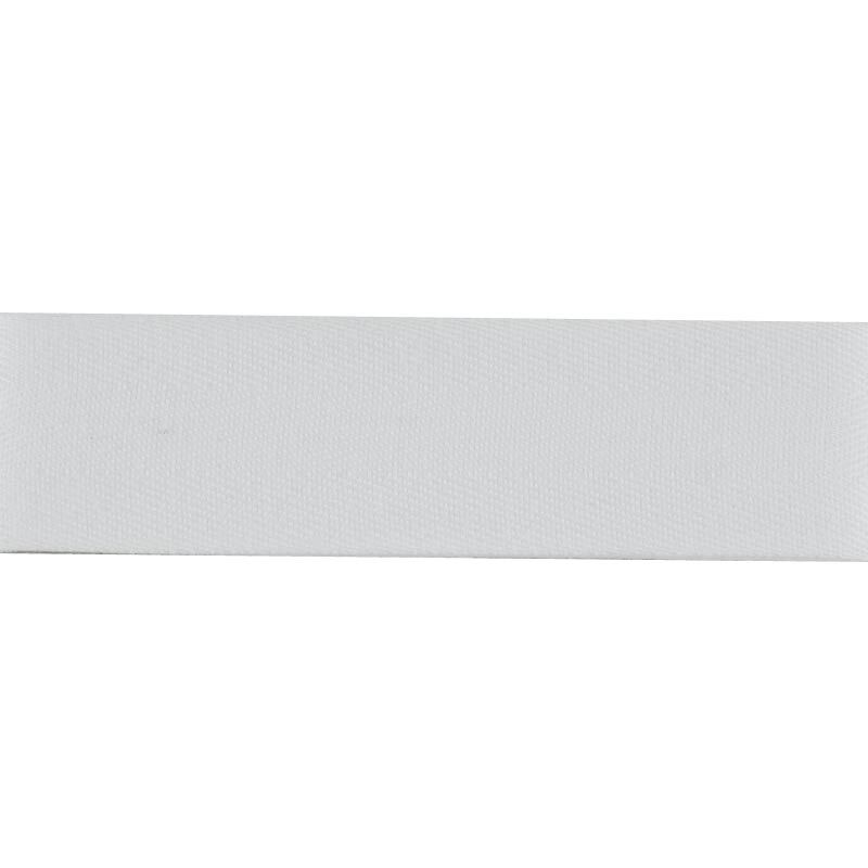 Nahtband 30mm 2m von Gütermann in Weiß. Das Bild zeigt ein flaches, weißes Nahtband.