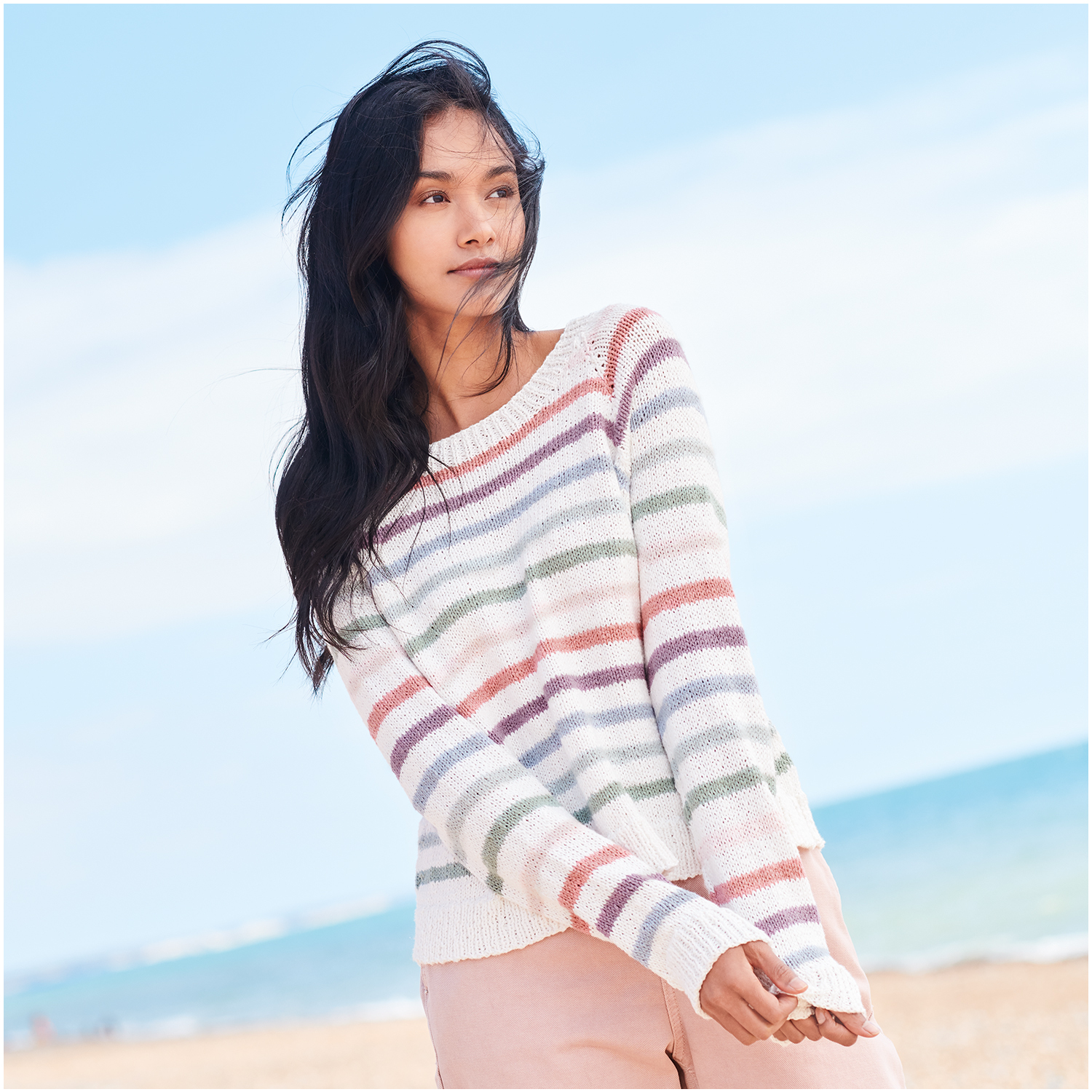 Strickset Pullover Modell 14 aus Lovewool Nr. 18 von Rico Design