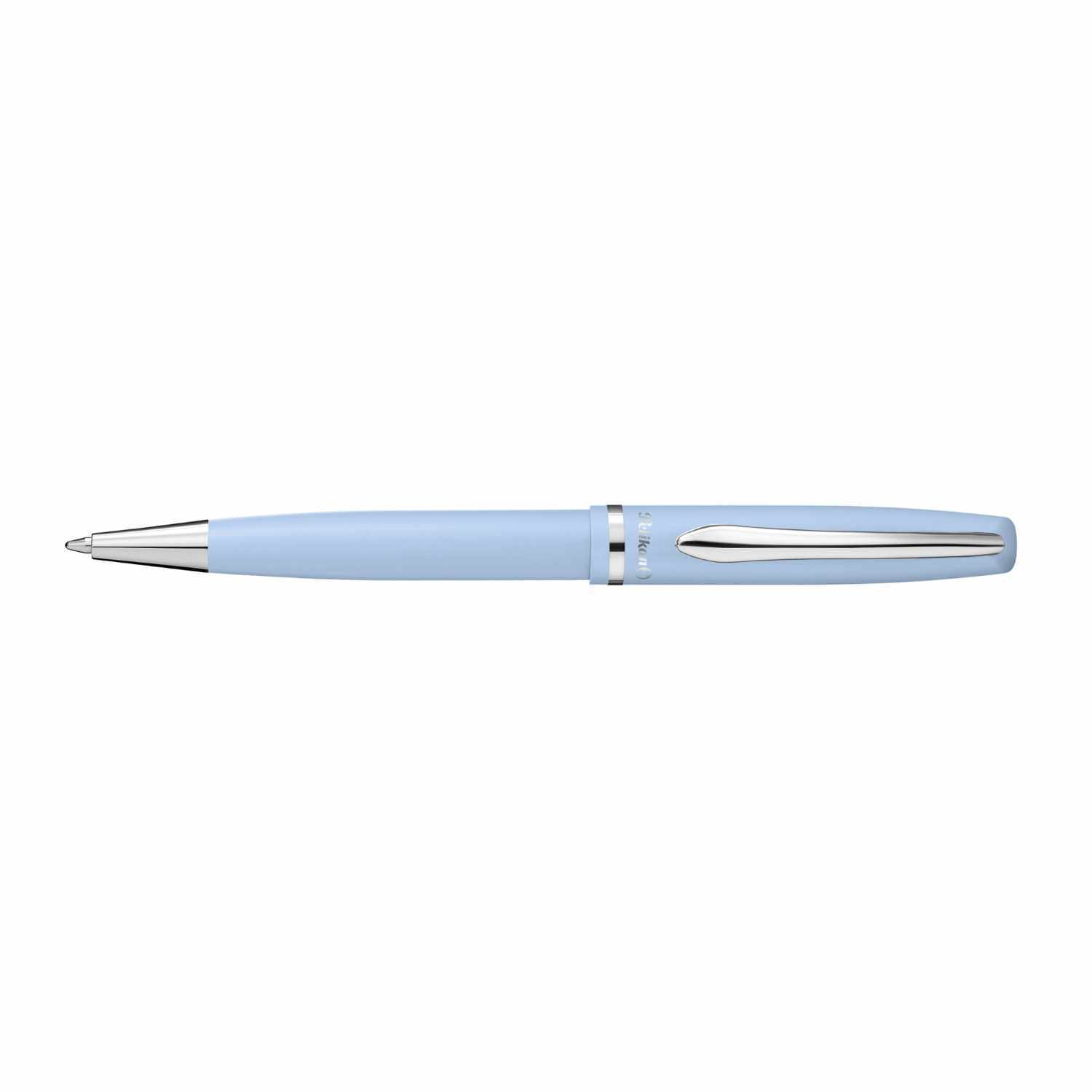 Kugelschreiber Jazz Pastell K36 von Pelikan in elegantem Blau, ideal für stilvolles Schreiben.