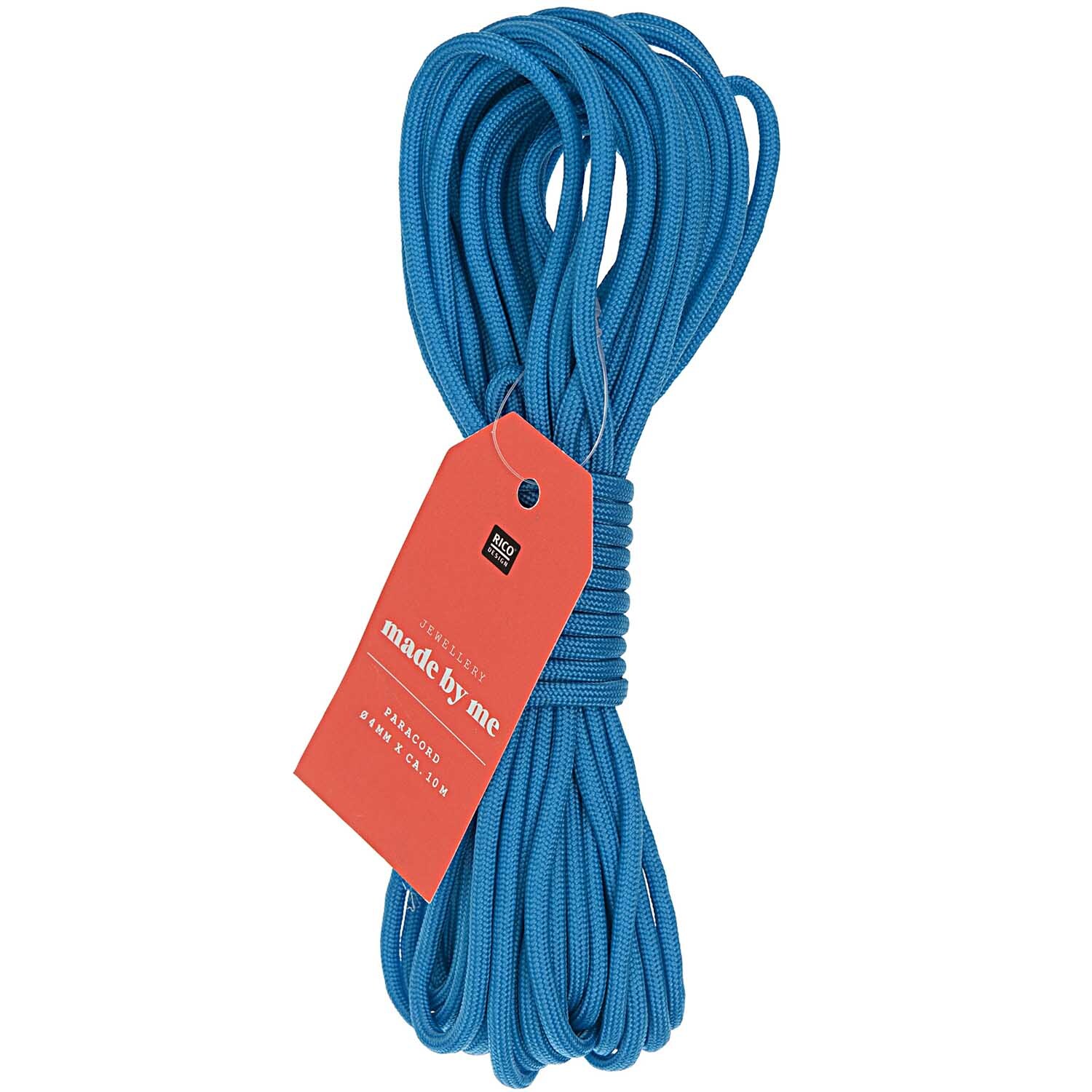 Paracord Band blau 4mm 10m von Rico Design