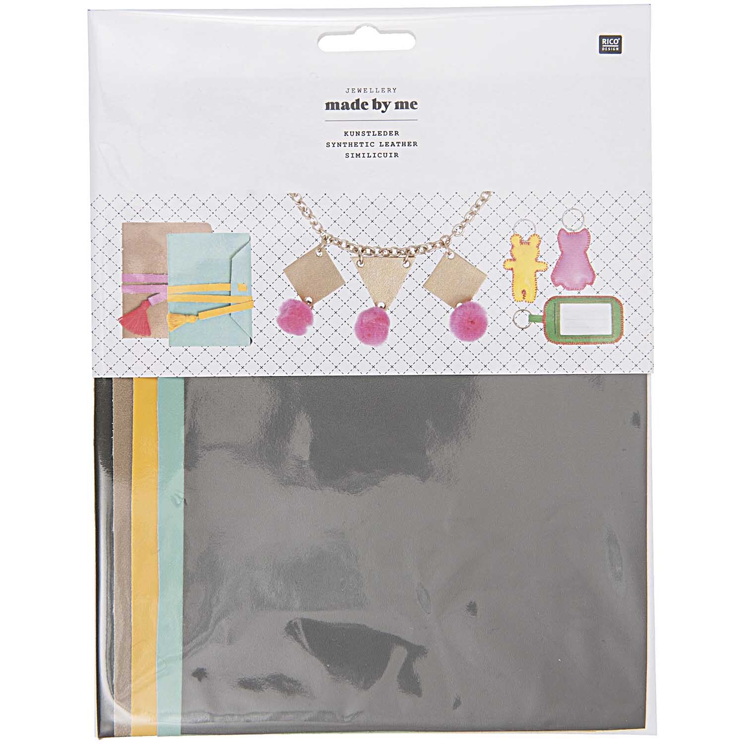 Kunstleder Set fashion 14,8x21cm 5 Stück von Rico Design