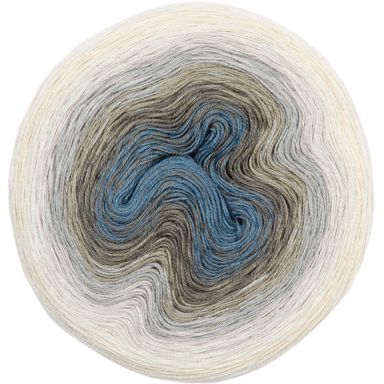 Creative Cotton Dégradé Lucky 8 200g 800m Farbe Creme-Grau von Rico Design
