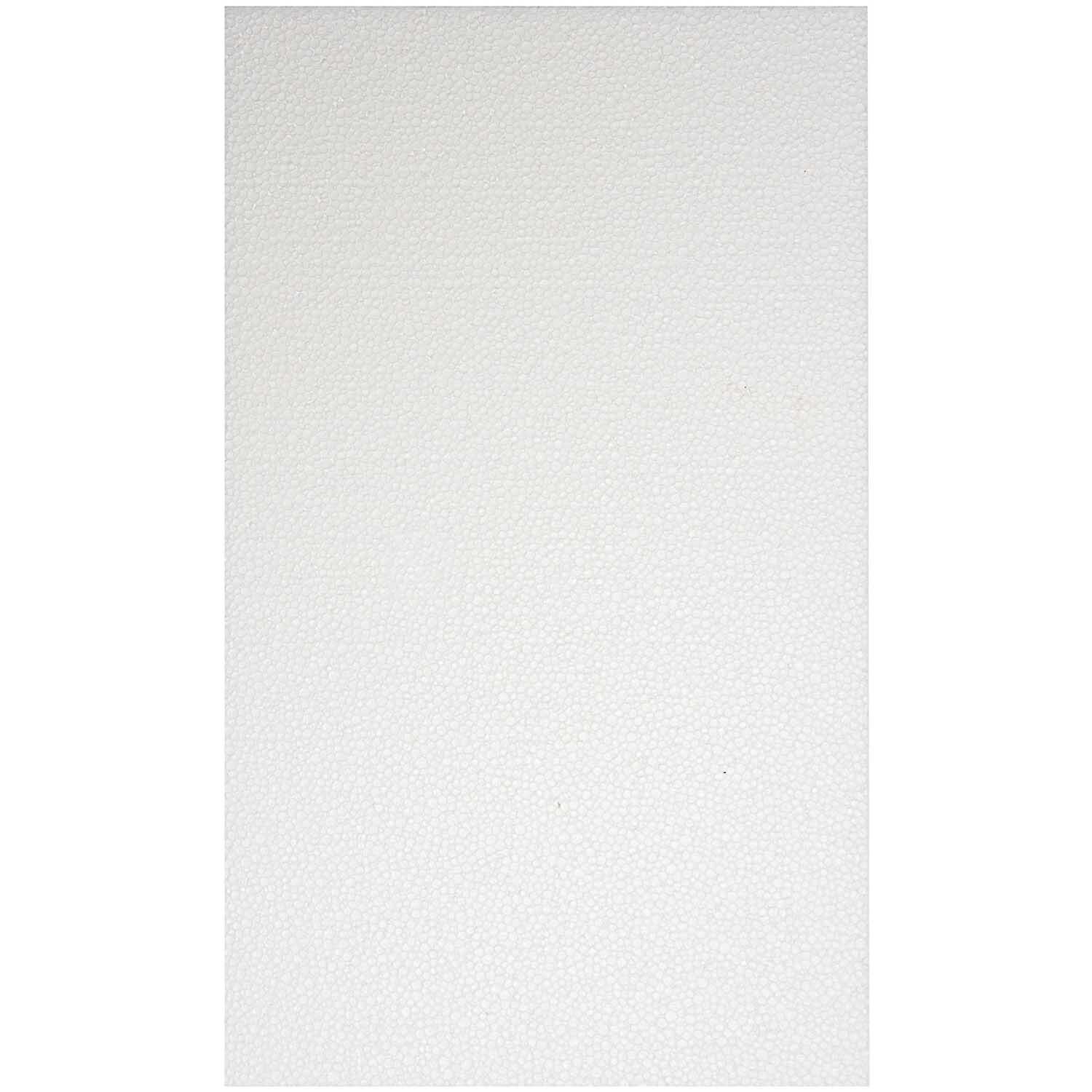 Polystyrol Platte 50x30x2cm von Rico Design in Weiß, ideal für kreative Bastelprojekte.