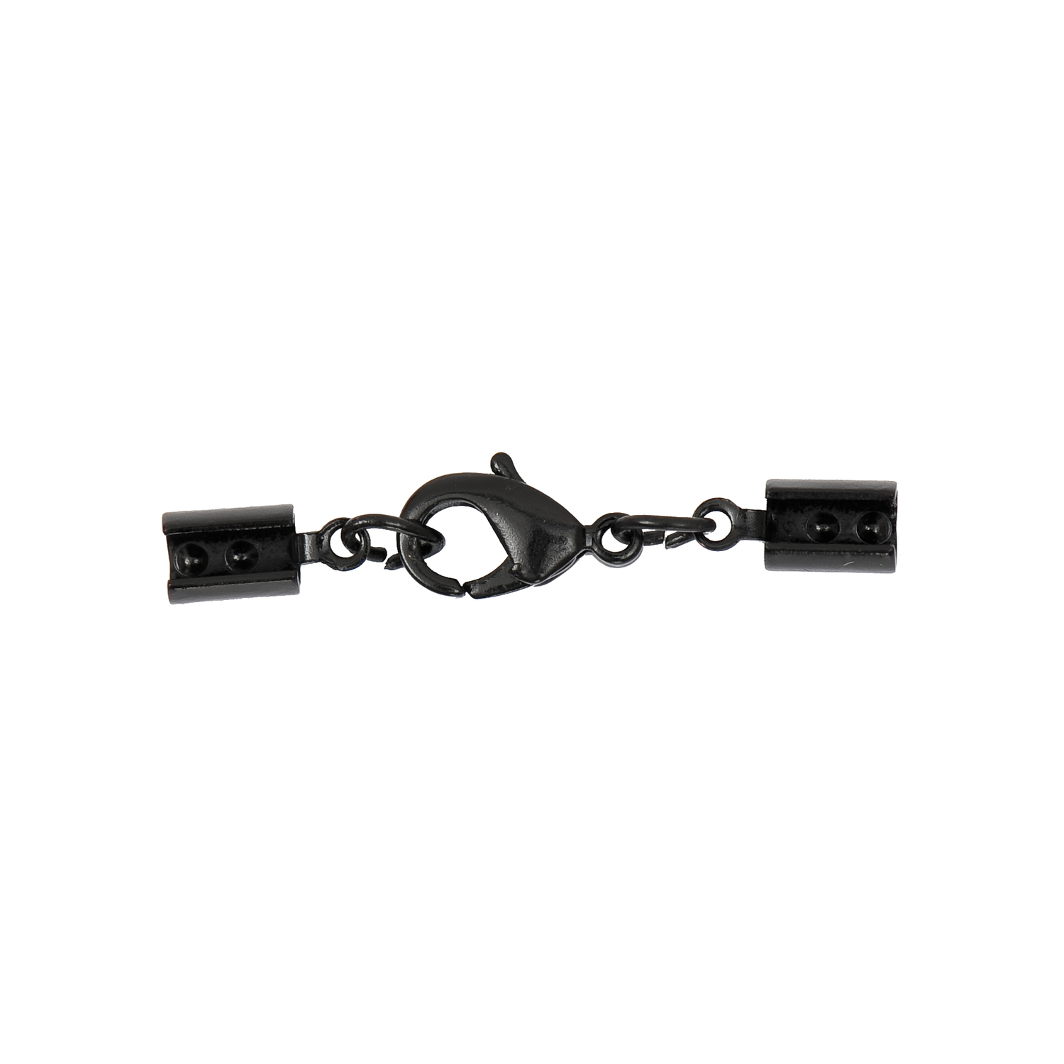 Lederbandverschluss von Rico Design in elegantem Schwarz, ideal für Schmuckherstellung.