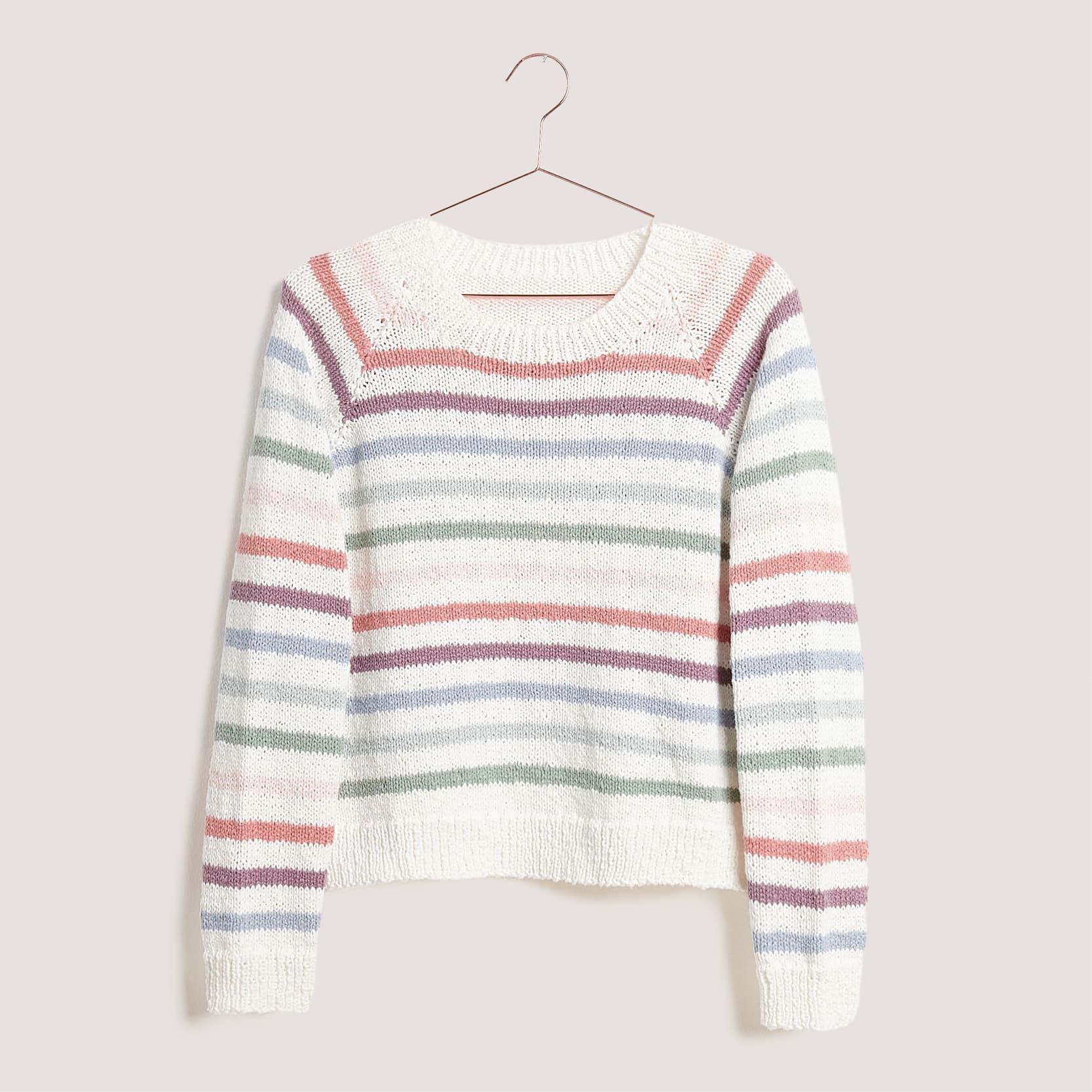 Gestrickter Pullover: Modell 14 aus dem Heft Lovewool No. 18