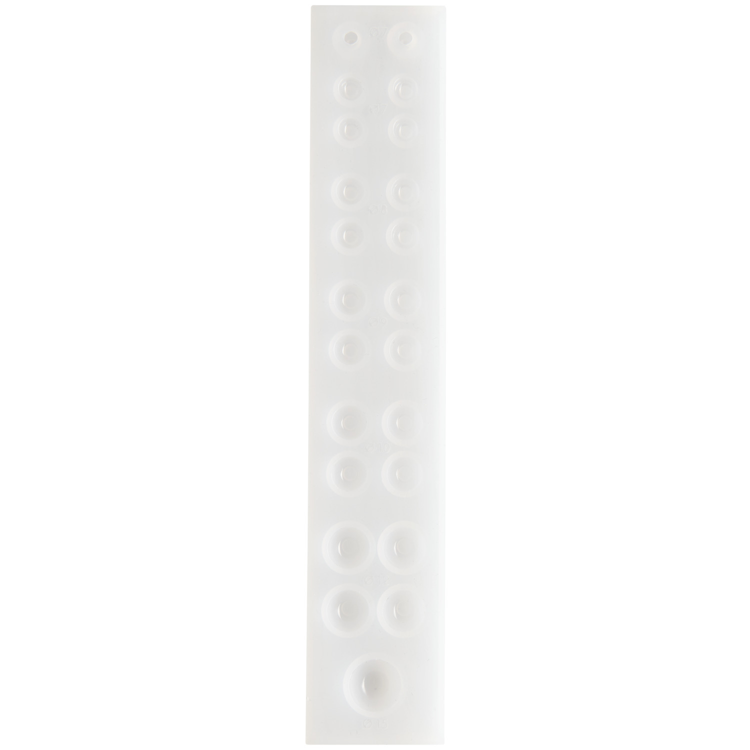 Silikon Gießform Kugeln und Halbkugeln von Rico Design, ideal für kreative Bastelprojekte.