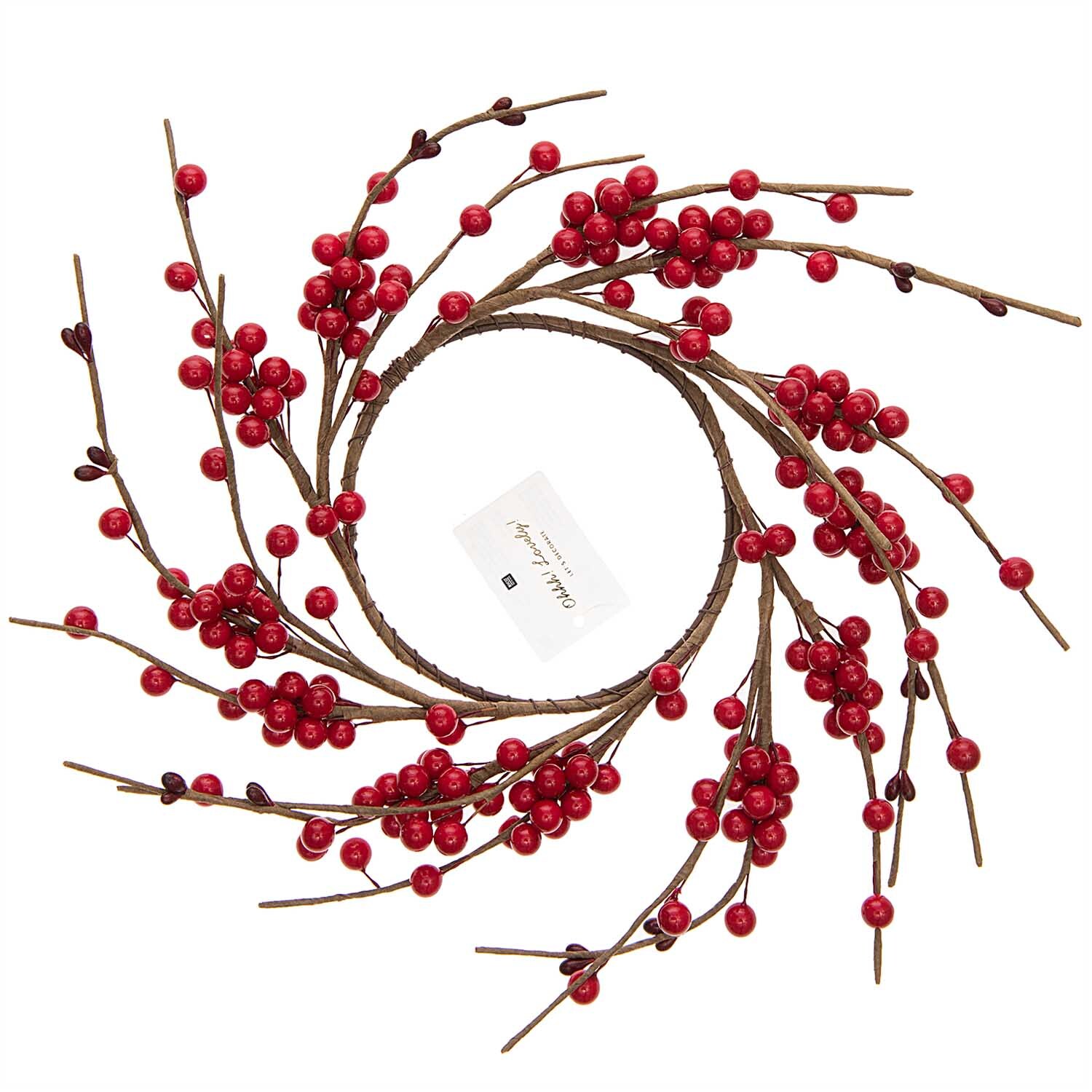 Beerenkranz rot Ø12cm von Rico Design