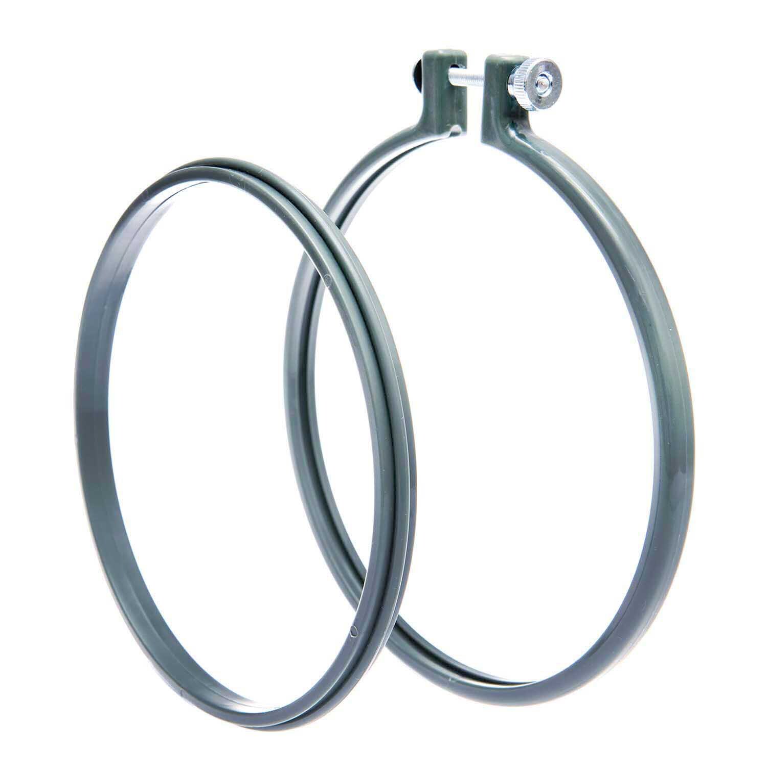 Stickring aus Kunststoff petrol 12,7cm von Rico Design. Zwei grüne Stickringe aus Kunststoff, ideal für Handarbeiten.