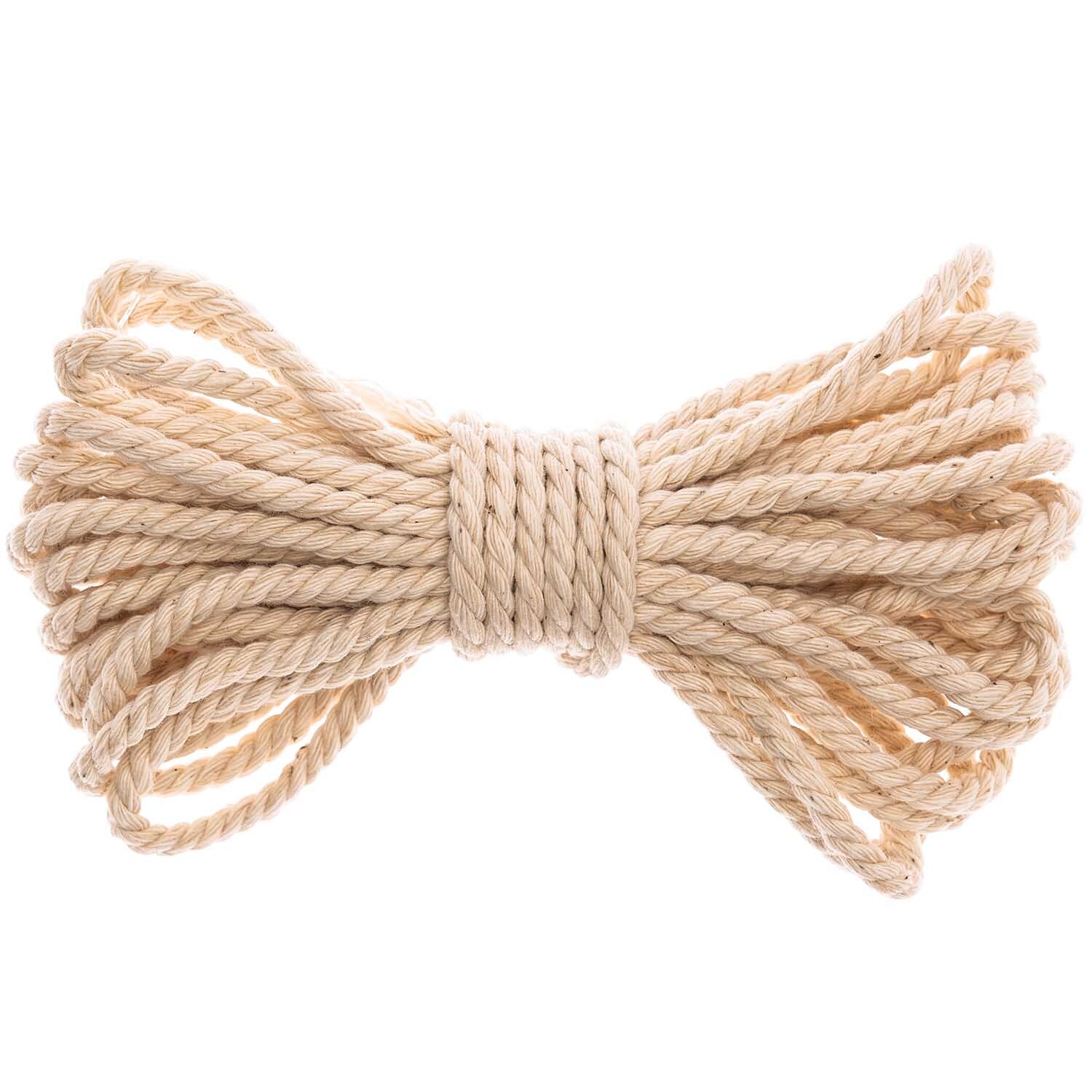 Makrameekordel 4mm 5m in Beige, ideal für kreative Projekte. Hochwertige Qualität von idee. Creativmarkt.