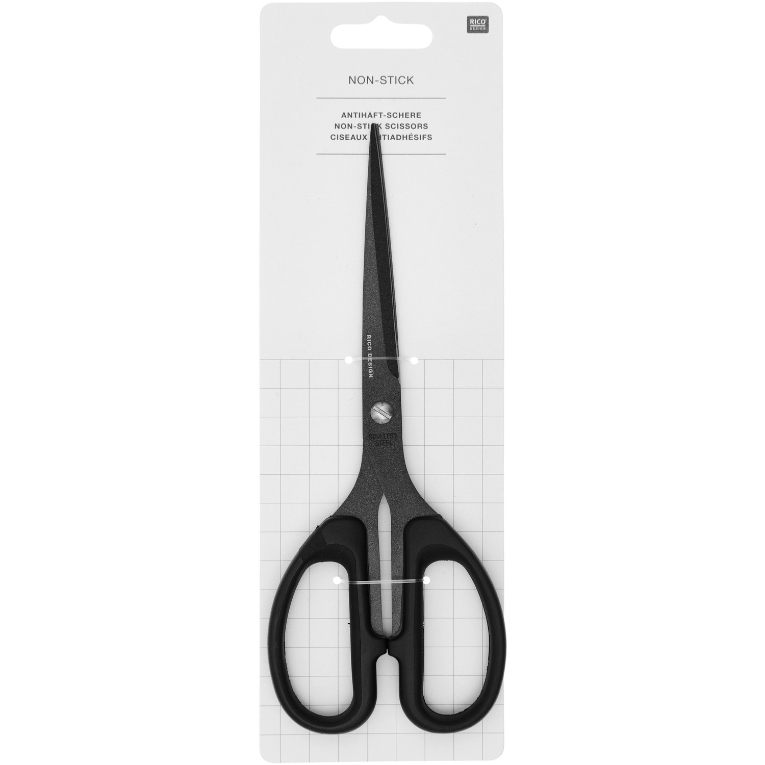 Antihaft Schere  Schwarz Größe 21cm von Rico Design