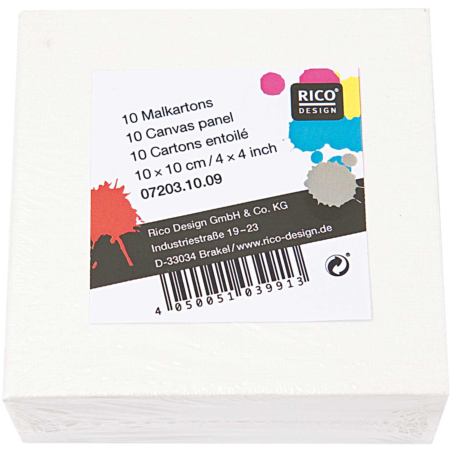 Prato Malkarton 5x5cm 10 Stück von Rico Design