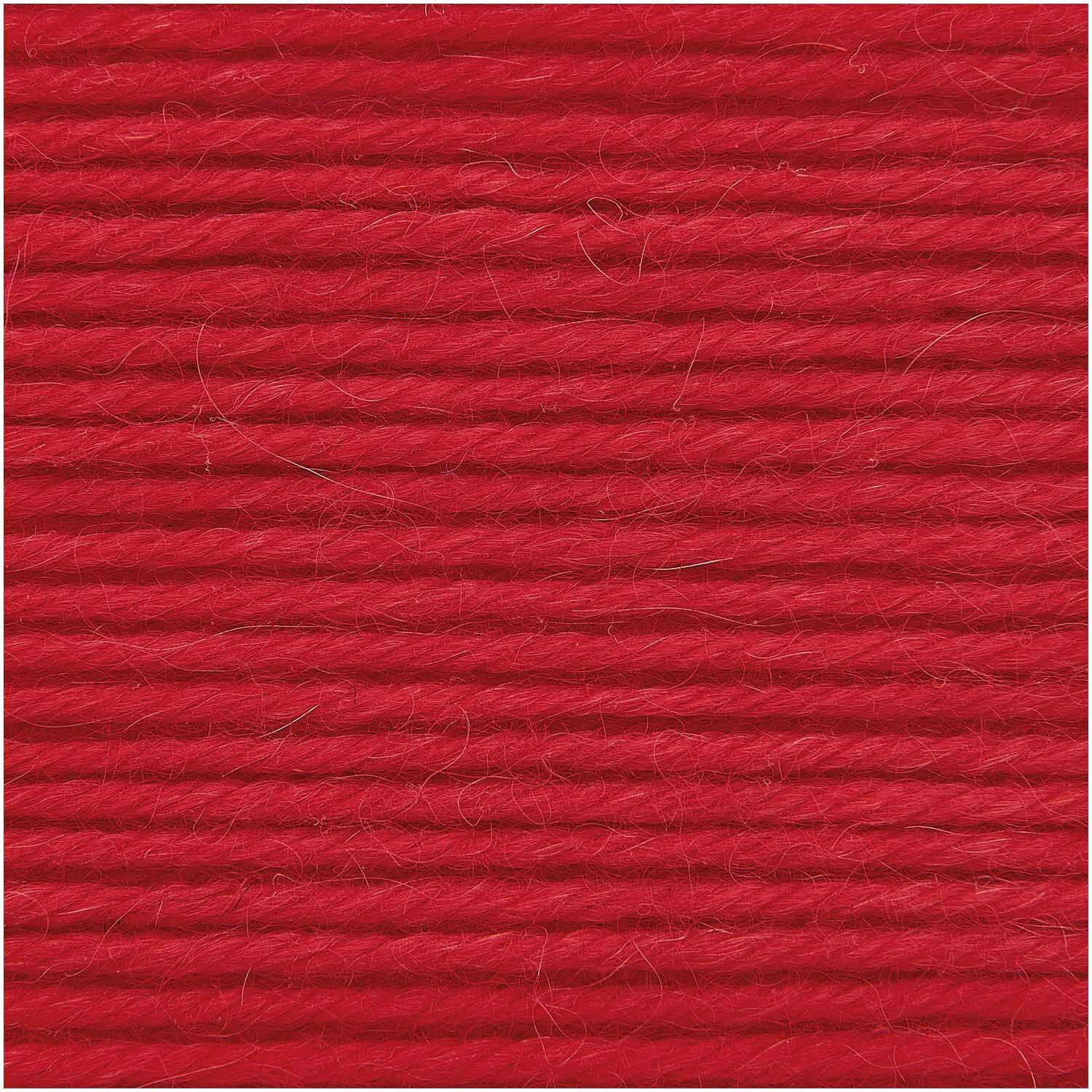Essentials Baby Alpaca & Merino aran 50g 100m Farbe Rot von Rico Design