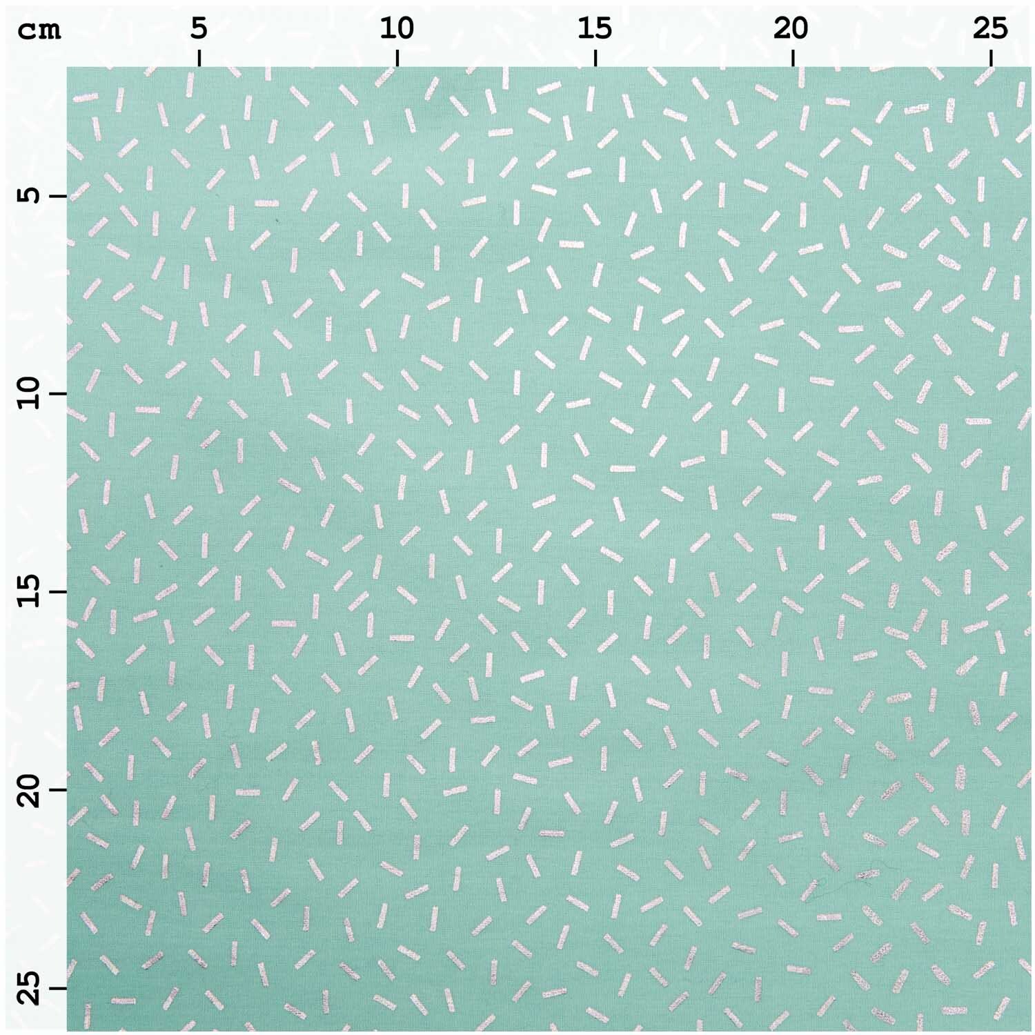 Druckstoff Striche mint 140cm beschichtet von Rico Design