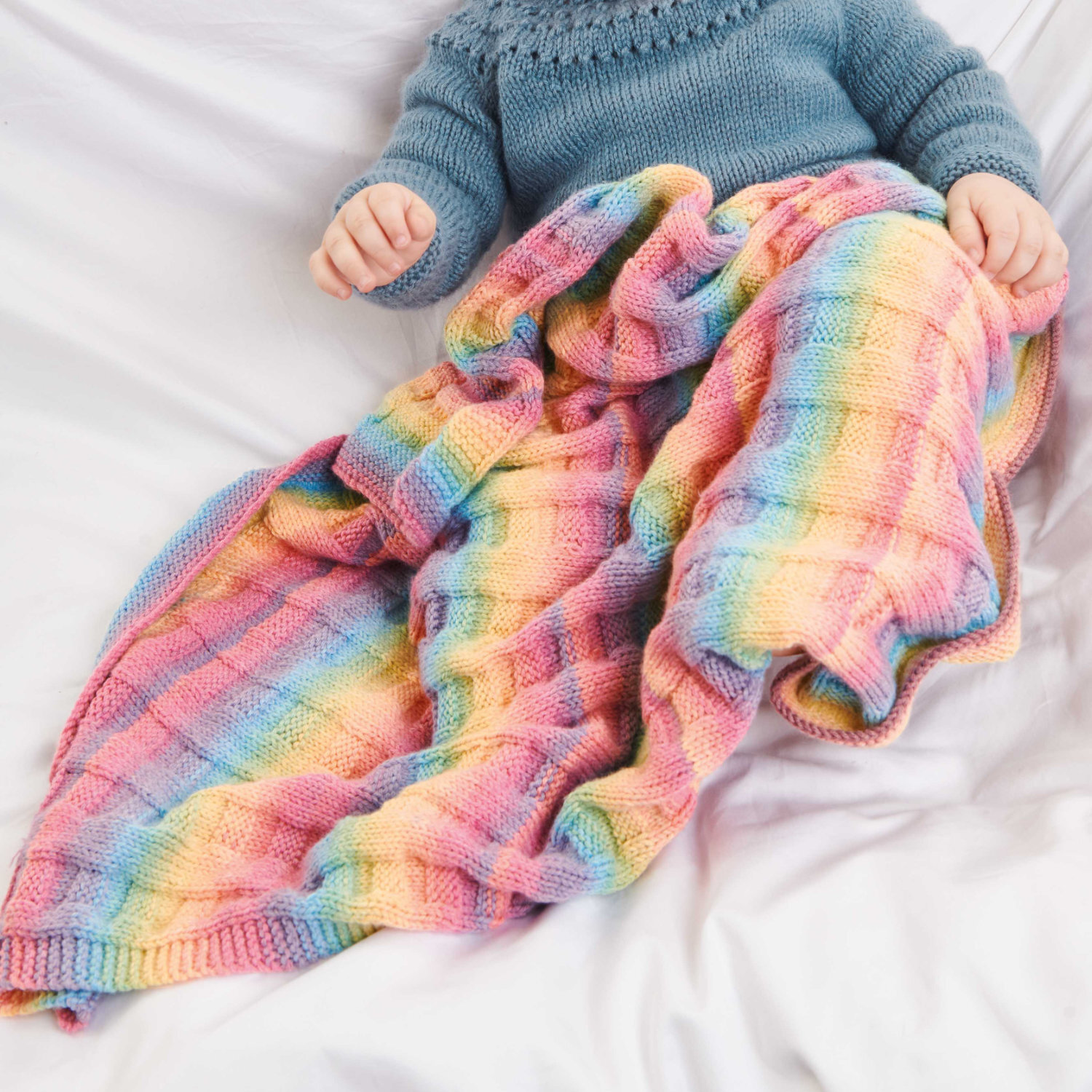 Strickset Decke Modell 19 aus Rico Baby 035 von Rico Design