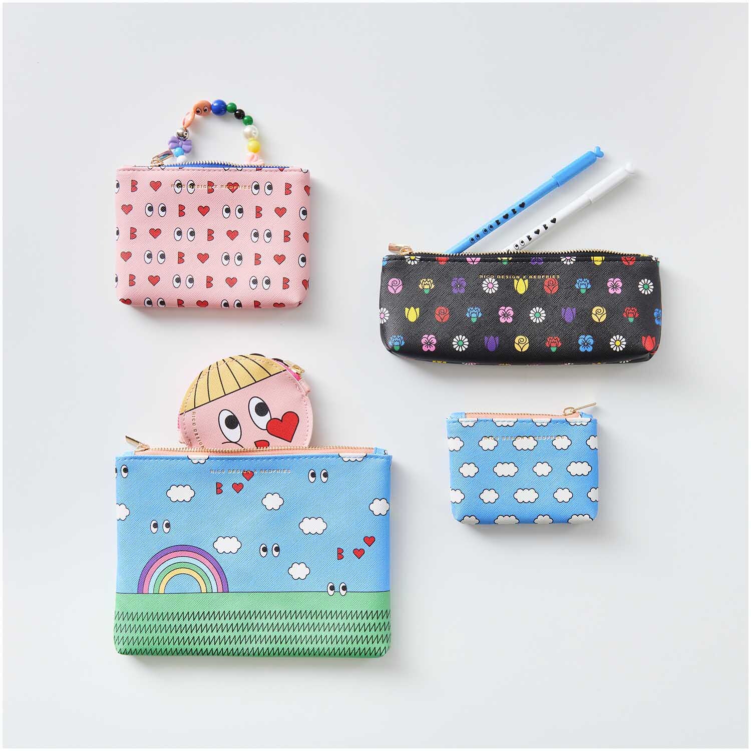 Rico Design x Redfries Etui Regenbogen 20x15cm von Rico Design
