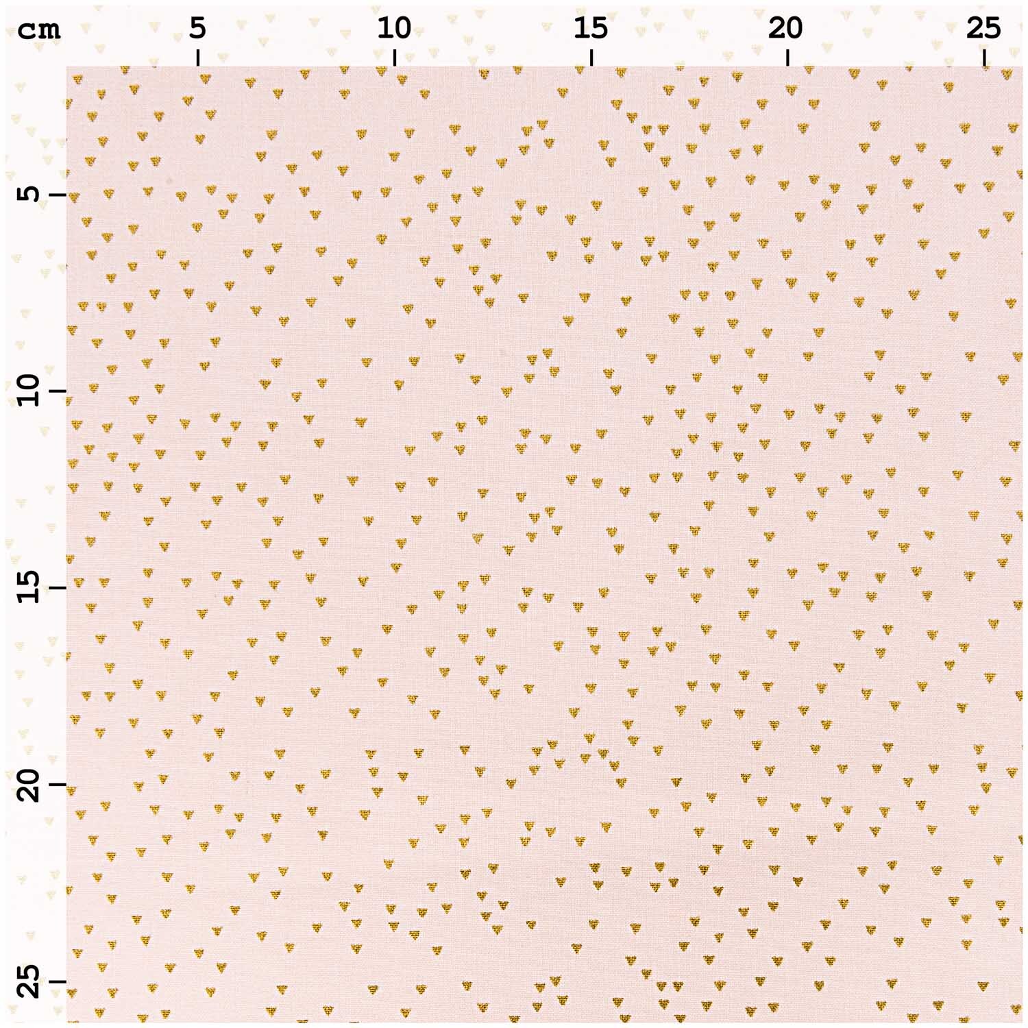 Stoff Dreiecke puder-gold 140cm von Rico Design