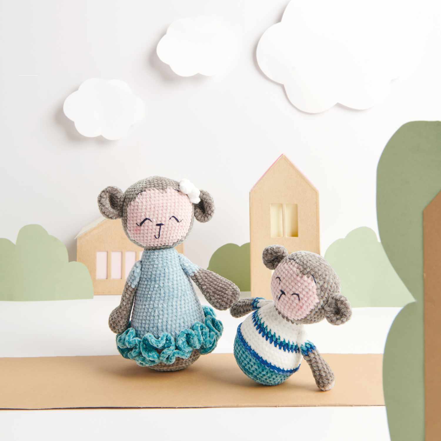 Häkelset Affenmama & Max aus Ricorumi Mini Me von Rico Design