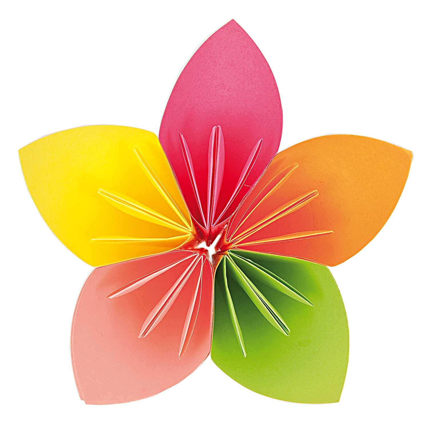 Paper Poetry Origami neon 15x15cm 50 Blatt 5 Farben von Rico Design