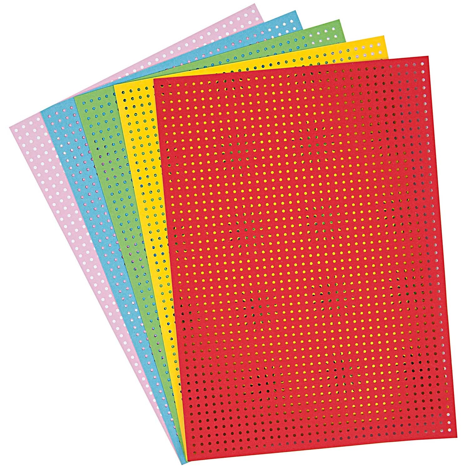 Paper Poetry Stickkarton, 10 Bogen in verschiedenen Farben, ideal für kreative Bastelprojekte.