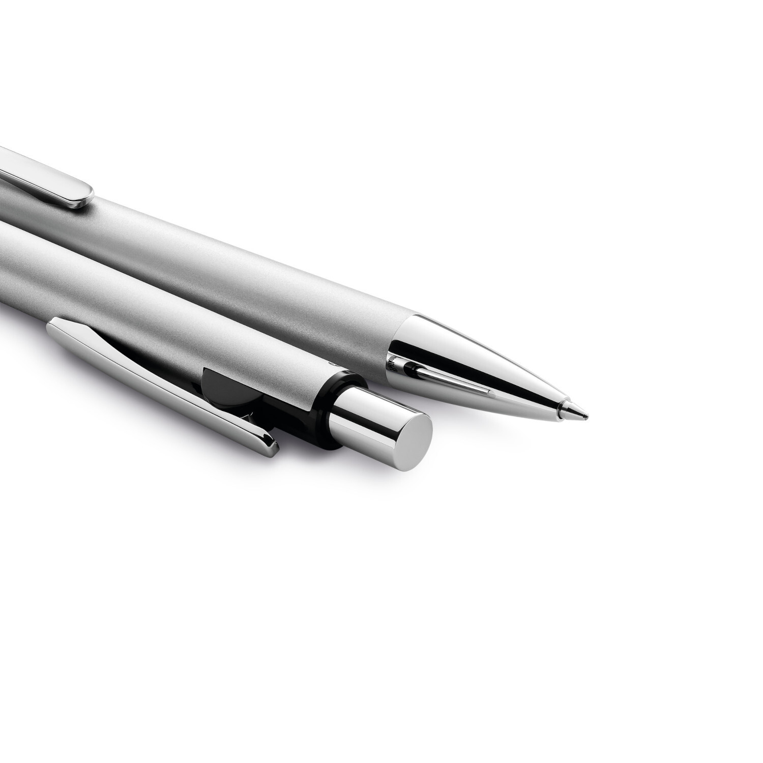 Kugelschreiber Snap Metallic K10 in elegantem Silber, ideal für stilvolles Schreiben.