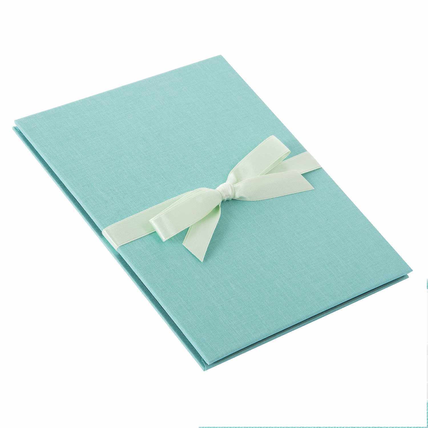 Leporello 15,5x19cm für 10 Fotos weiße Seiten Farbe Aqua von Goldbuch Georg Brückner 