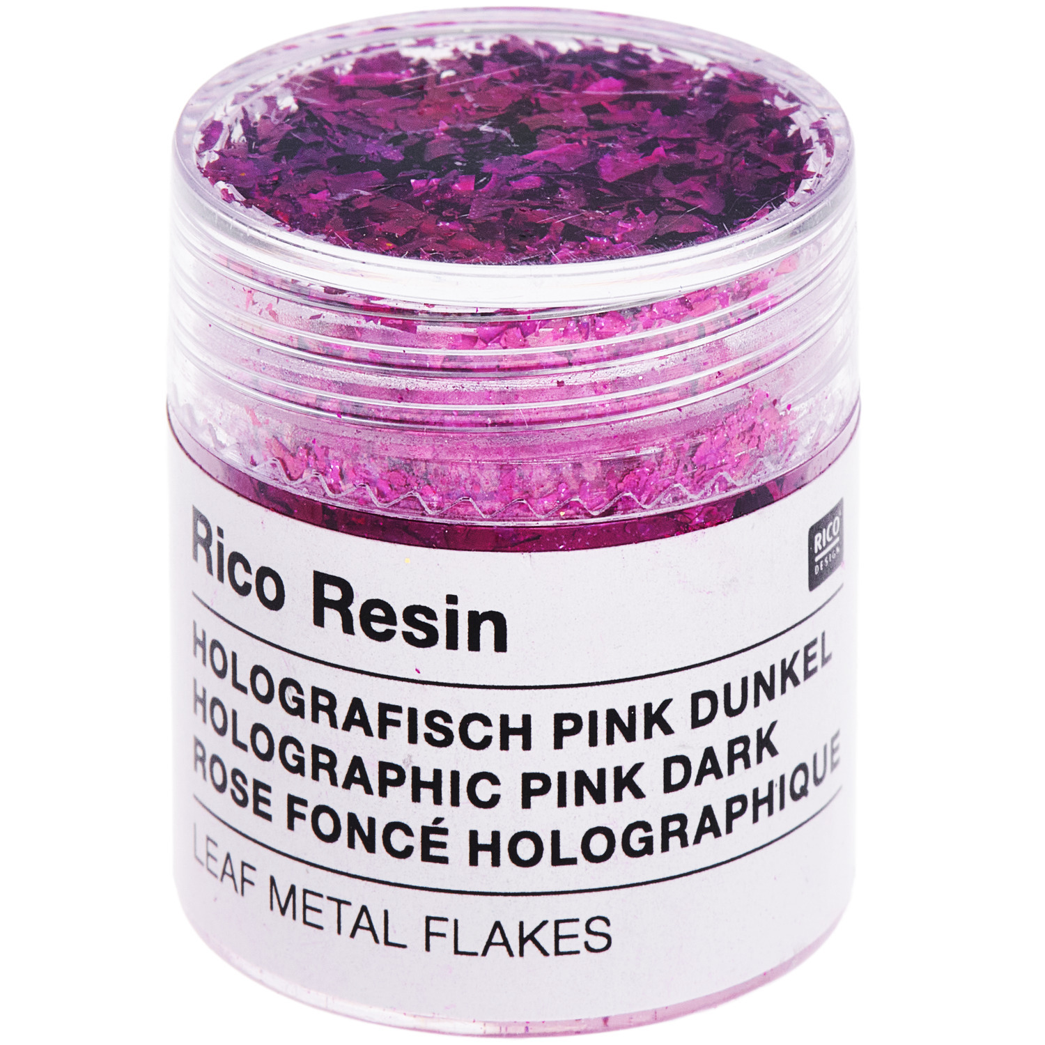 Blattmetall für Resin 5ml Farbe Holografisch Pink Dunkel von Rico Design