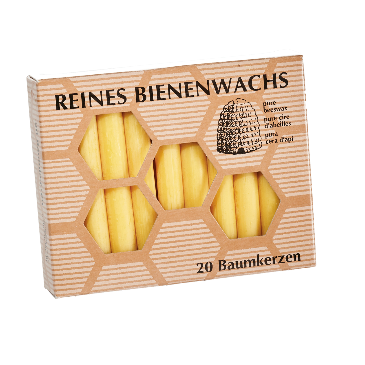 Bienenwachs-Baumkerzen 10x1,3cm 20 Stück von Gebr. Steinhart