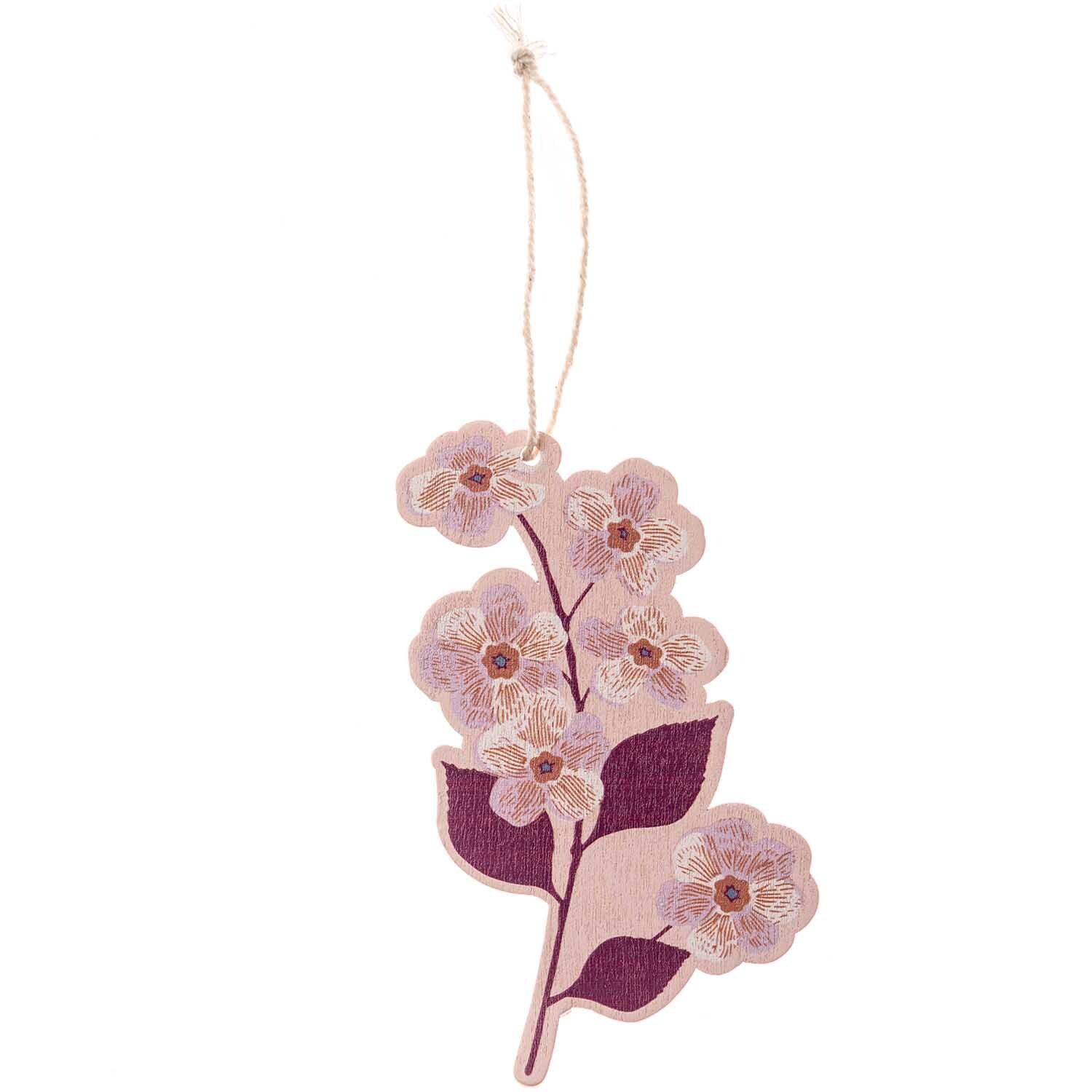 Hänger Blume mauve 1 Stück: Dekorativer Blumenanhänger in Rosa von Rico Design, ideal für kreative Projekte.
