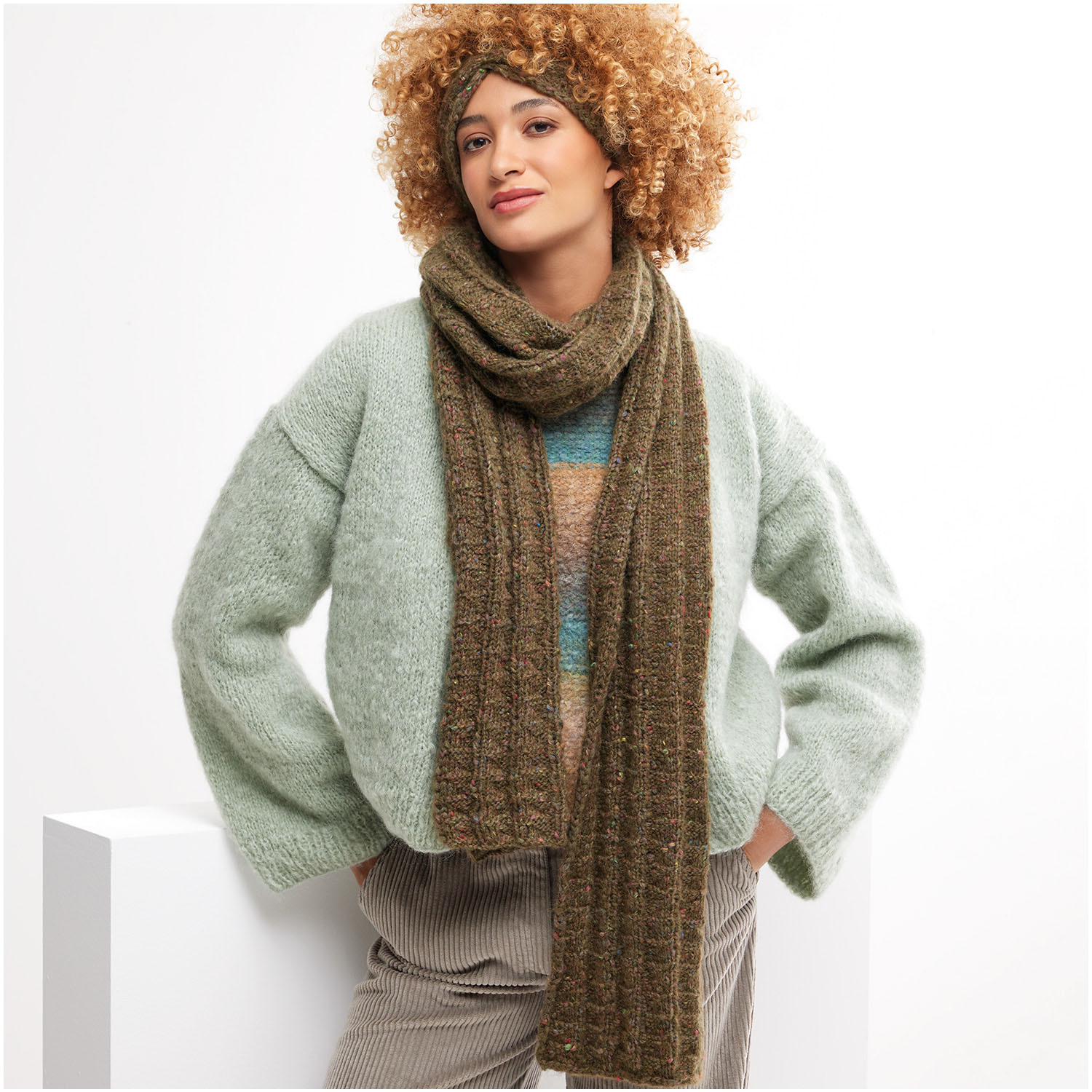 Strickset Schal Modell 05 aus Die Neue Masche Nr. 8 von idee. Creativmarkt