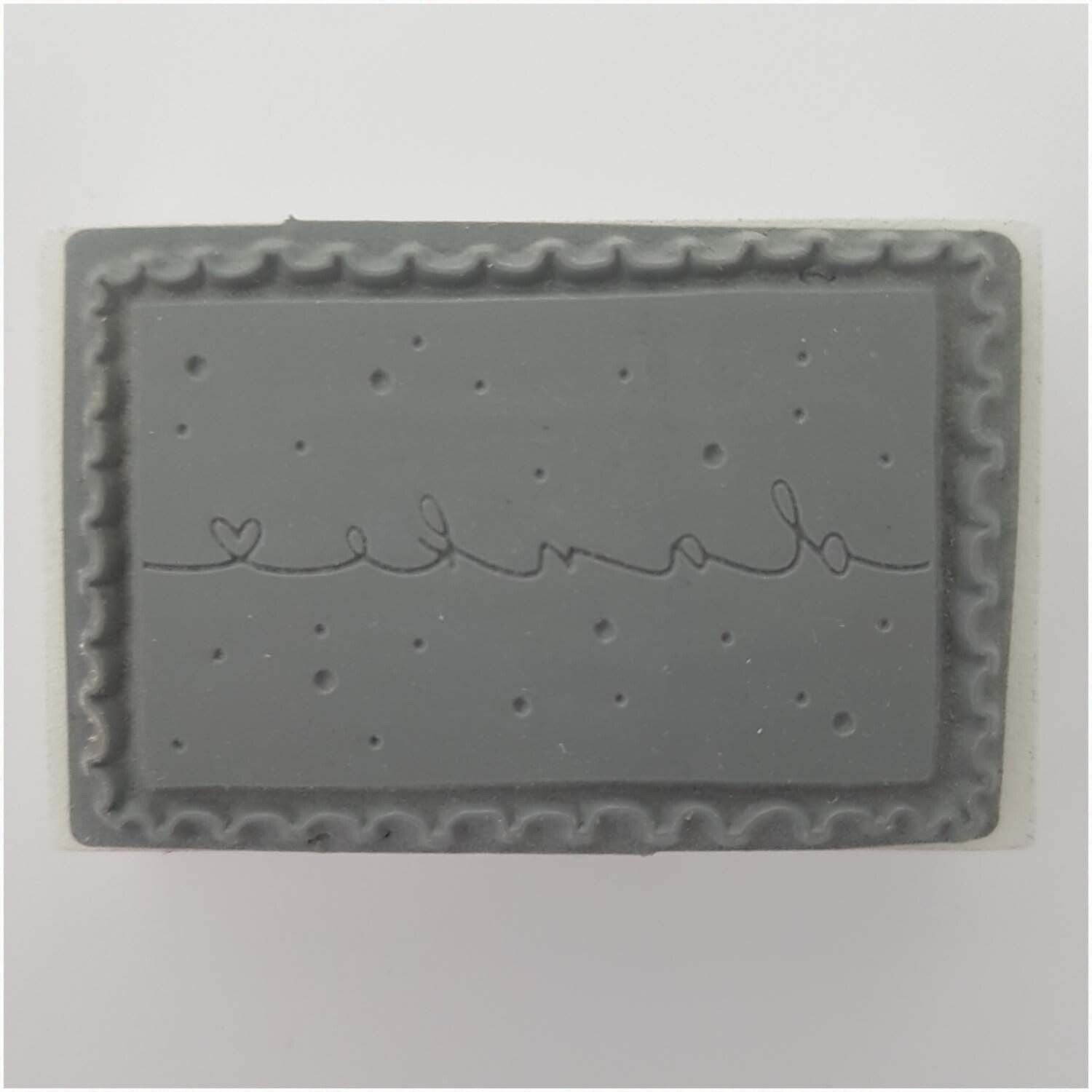 Stempel Briefmarke Danke weiß 35x55mm von COLOP Arts & Crafts