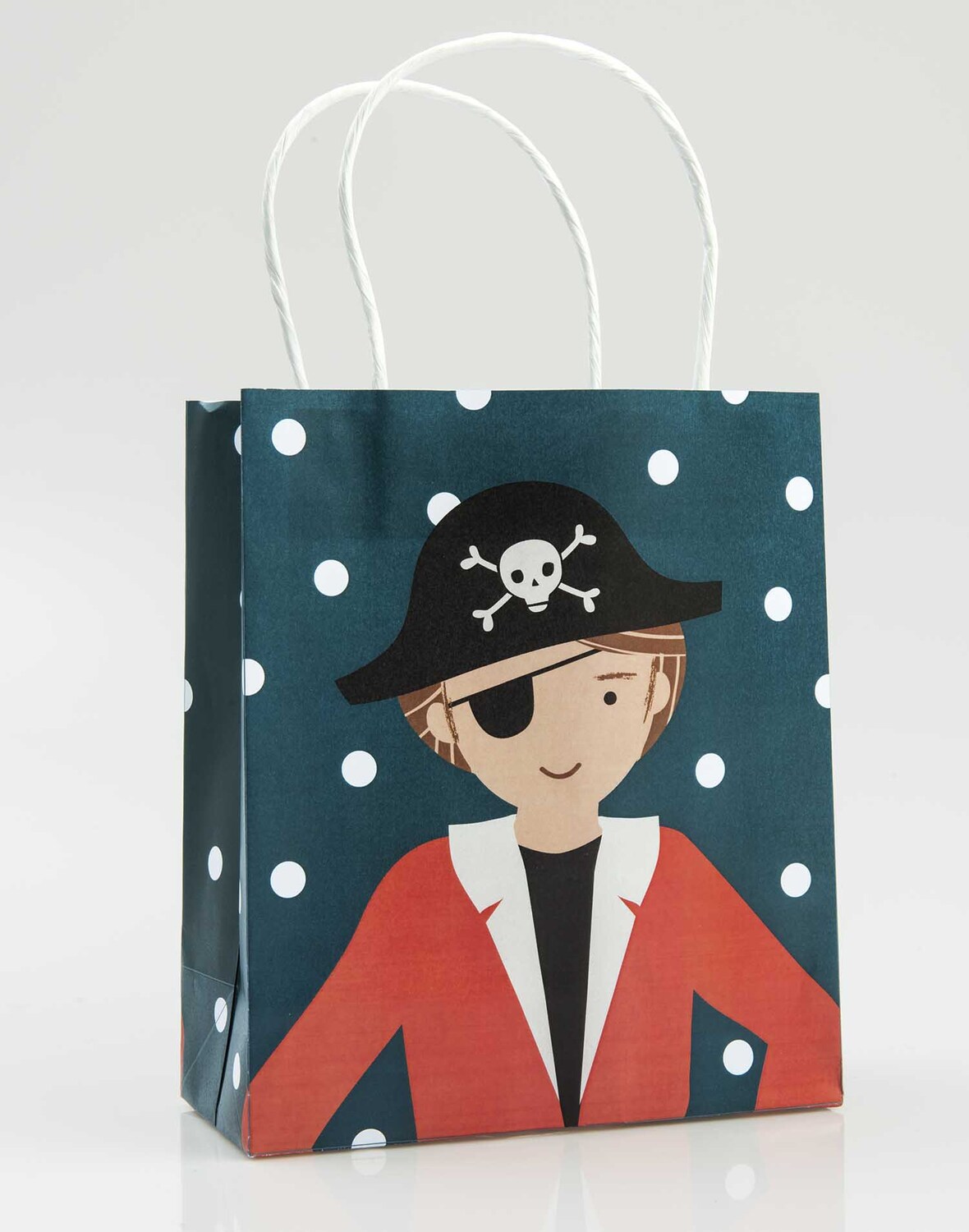 Paper Poetry Papiertüten Pirat mit Piratenmotiv, 18x21cm, 3 Stück. Ideal für Kinderpartys.