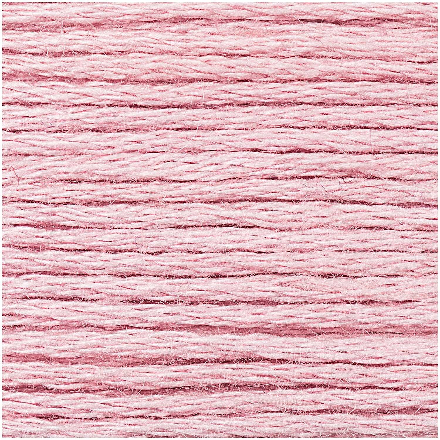 Sticktwist 8m von Rico Design in zartem Rosa, ideal für Stickprojekte und kreative Handarbeiten.