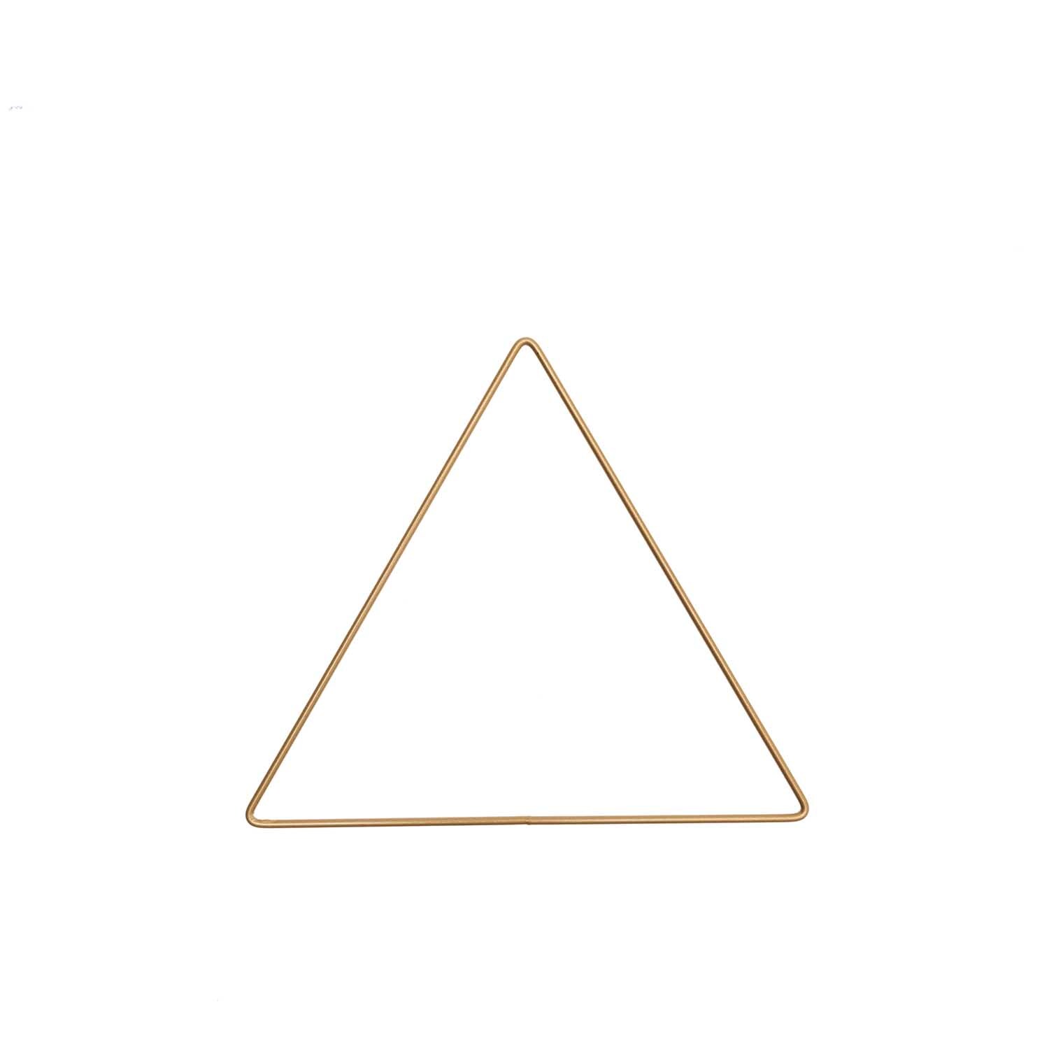 Metallring Dreieck gold von Rico Design, minimalistisches Design, ideal für Dekorationen.