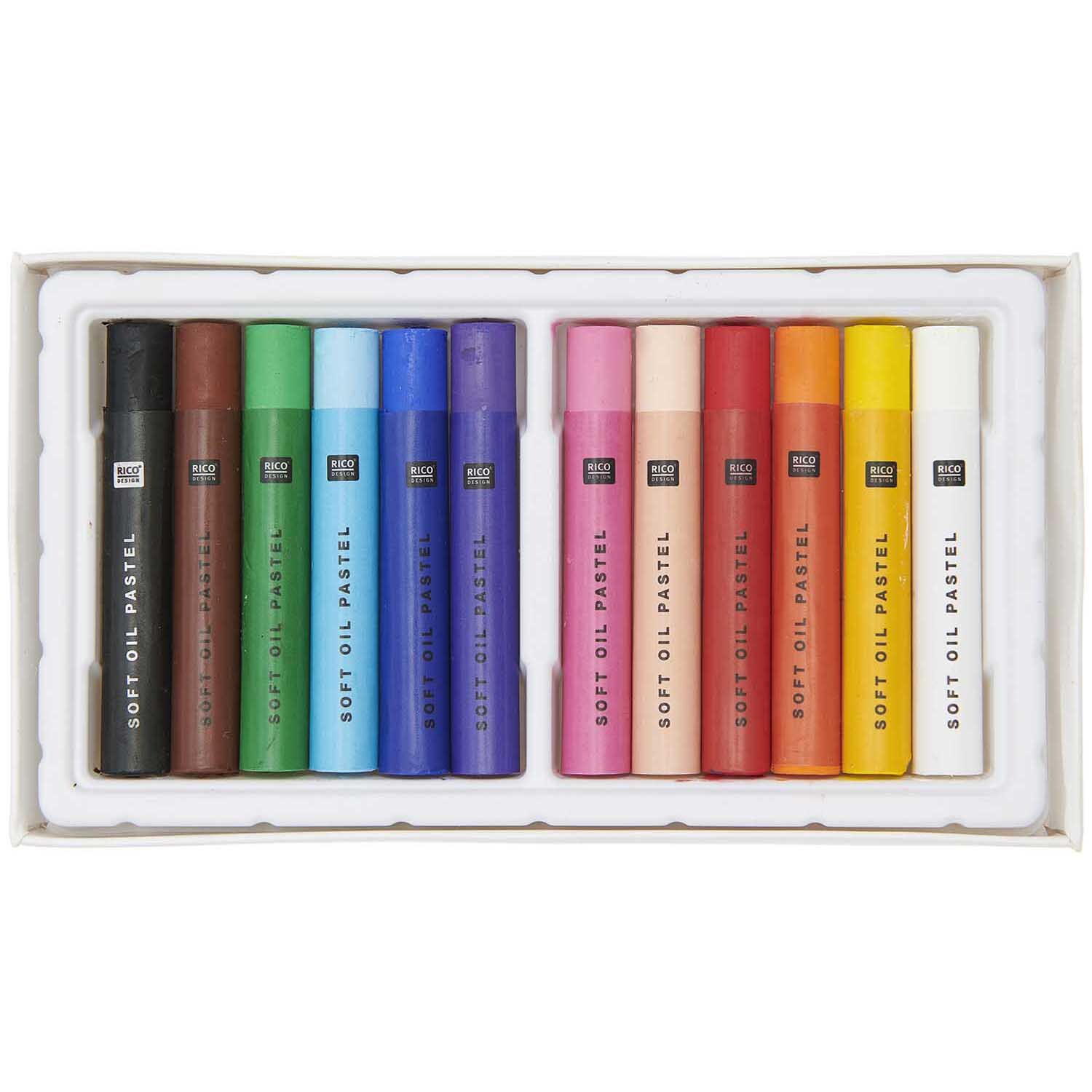 Ölpastellkreide 12 Farben von Rico Design