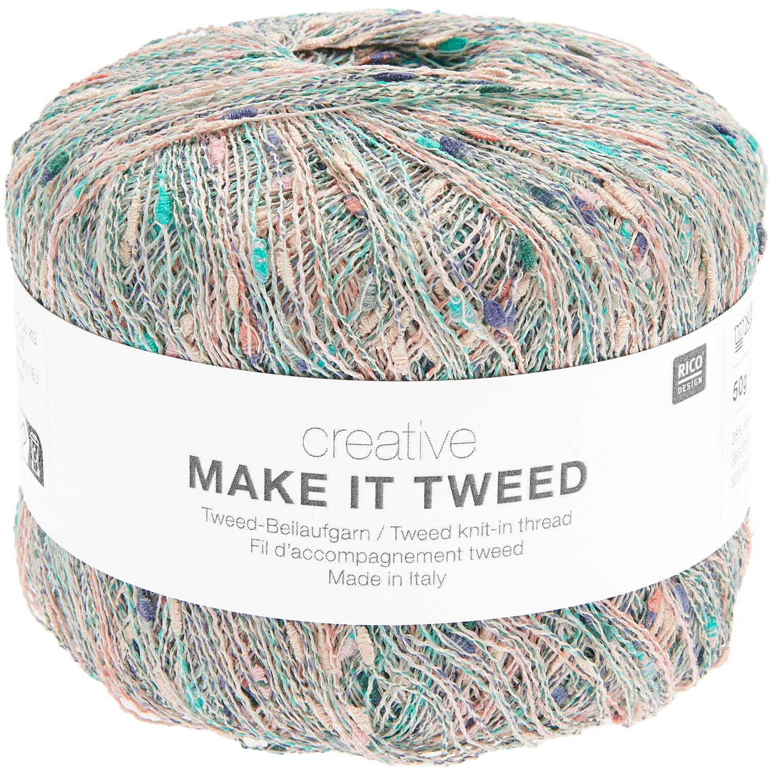 Creative Make It Tweed: Ein Knäuel Tweed-Bellaufgarn in Erdtönen von Rico Design, ideal für Stricksets.