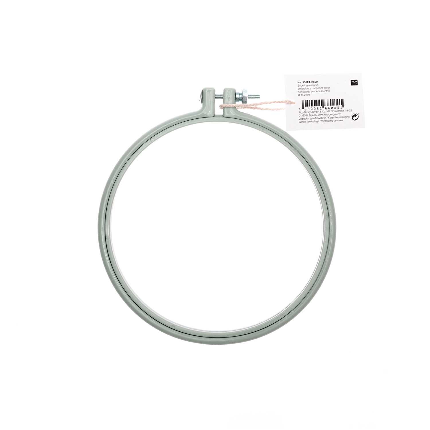 Stickring aus Kunststoff mintgrün 15,2cm von Rico Design