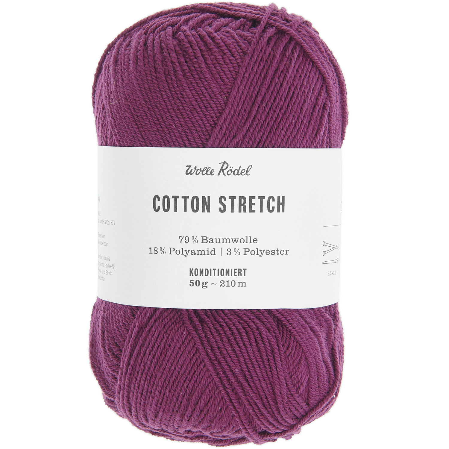 Sport- & Strumpfwolle Cotton Stretch 50g 210m Farbe Natur von idee. Creativmarkt