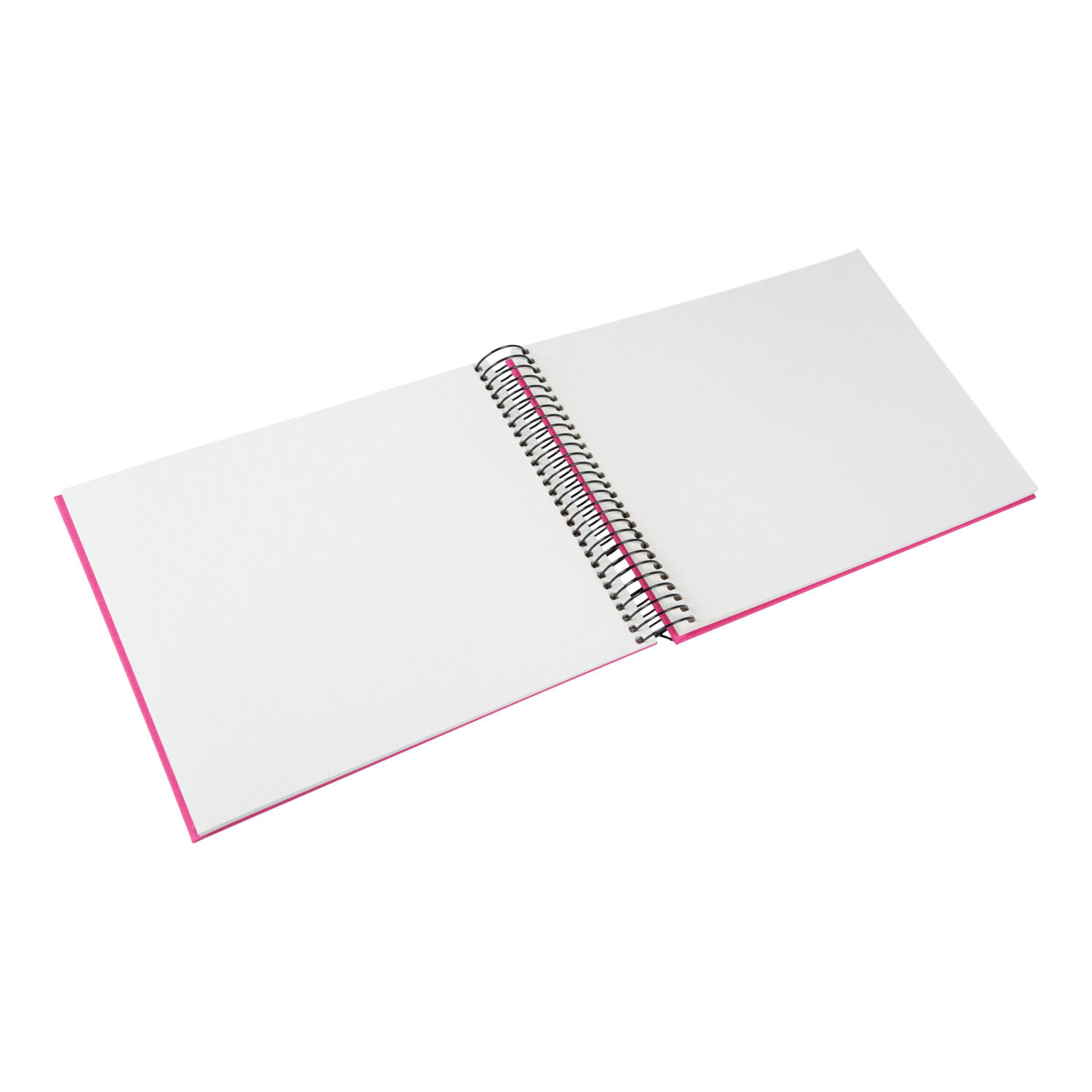 Spiralalbum 24x17cm Leinen 40 weiße Seiten Farbe Electric Fuchsia von Goldbuch Georg Brückner 