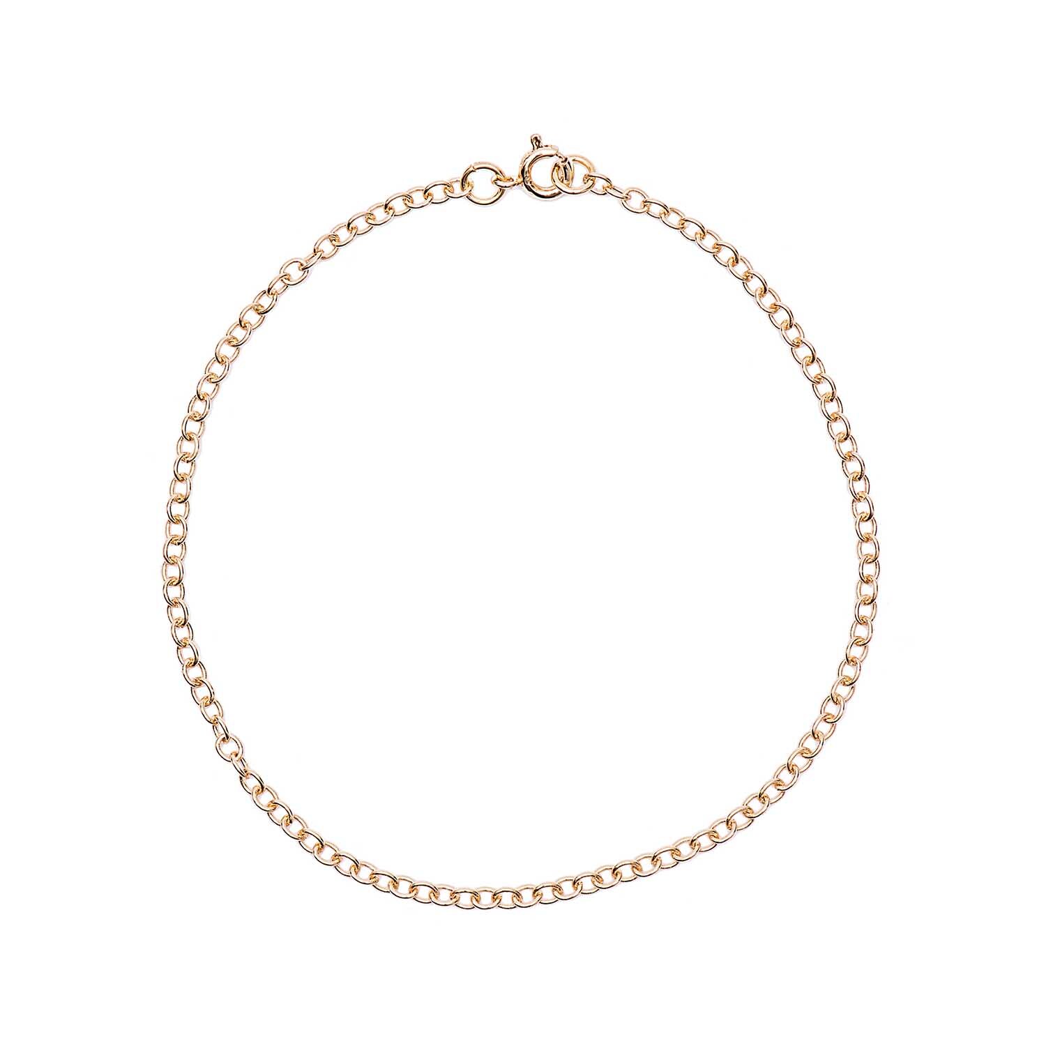 Gliederarmband gold 22cm von Rico Design, elegantes Schmuckstück mit feinem Kettendesign.