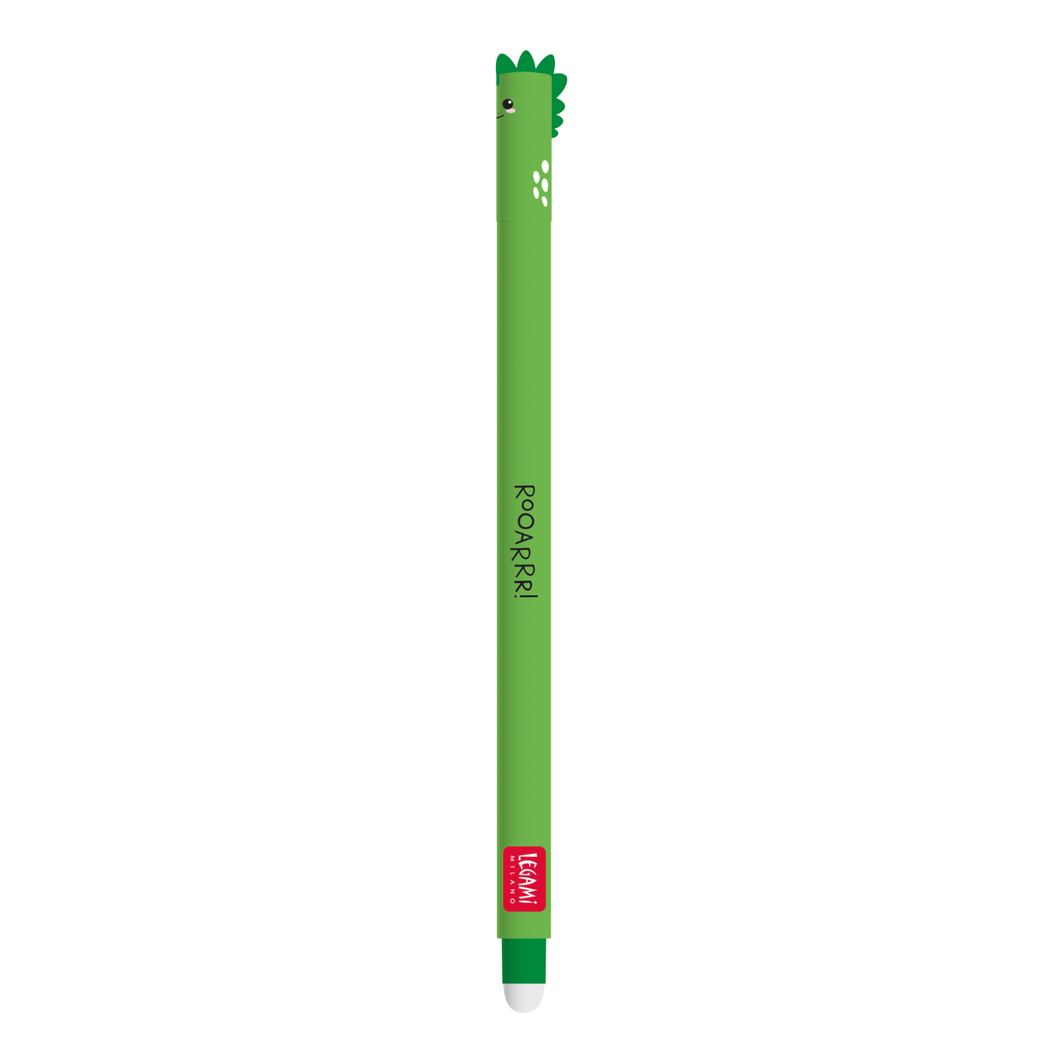 Legami löschbarer Gelstift in Grün mit Dino-Design, ideal für Schule und Büro, von Legami.