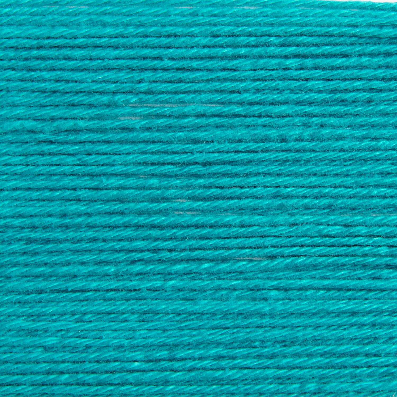 Rico Cotton: Weiches Garn in Türkis, ideal für Strickprojekte. 50g, 125m, von Rico Design.