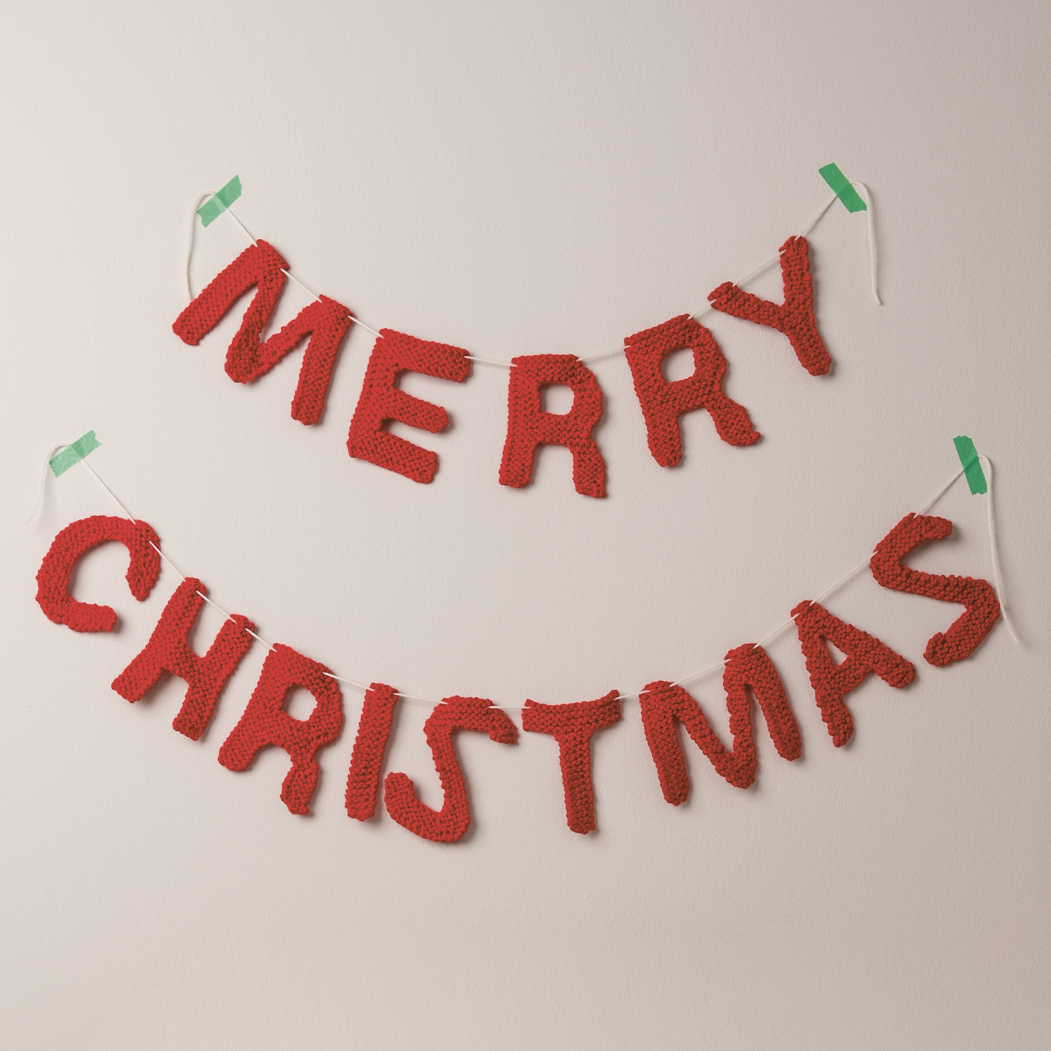 Strickanleitung Merry Christmas Girlande von Rico Design
