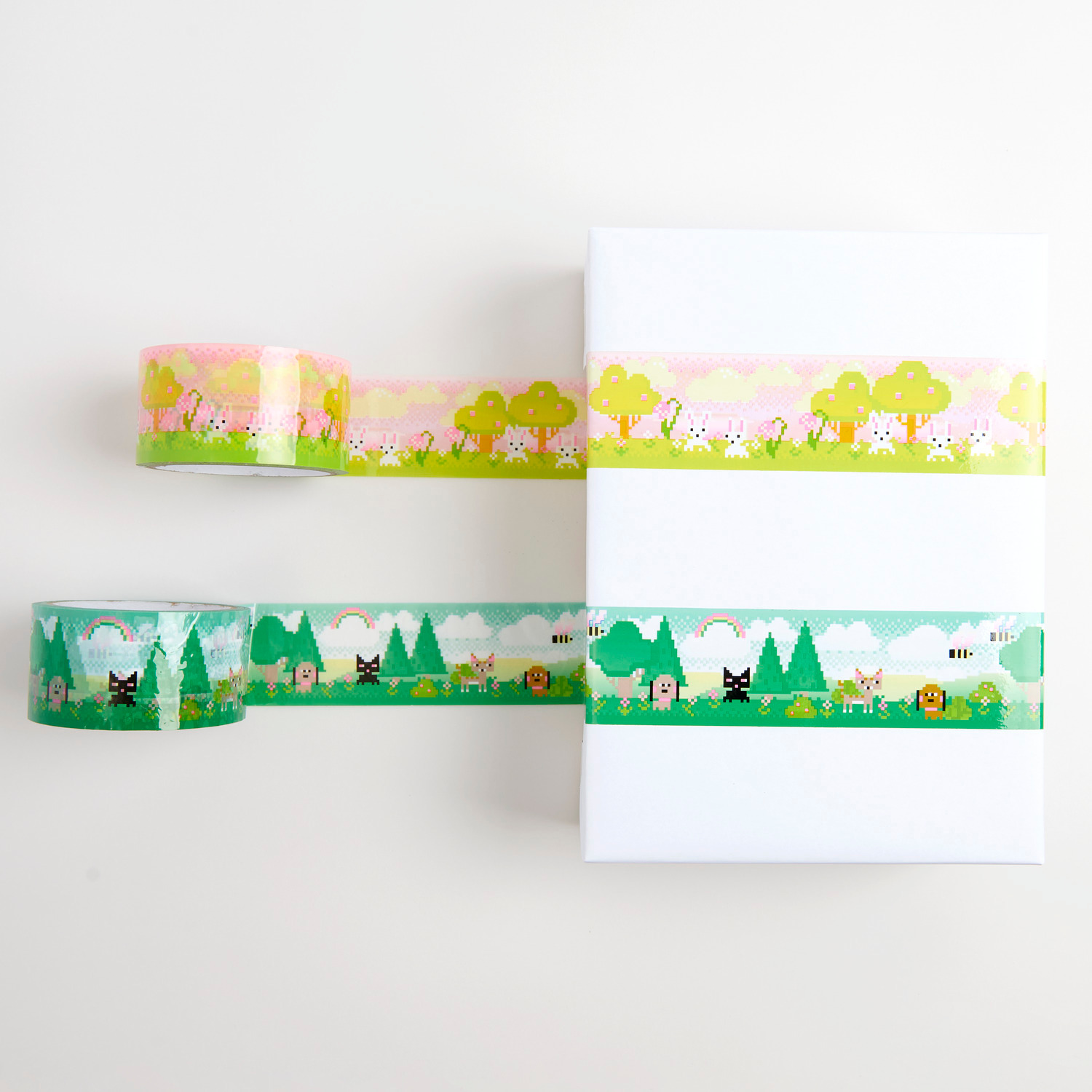 Paper Poetry Paketklebeband Pixel rosa  5cmx32m von Rico Design