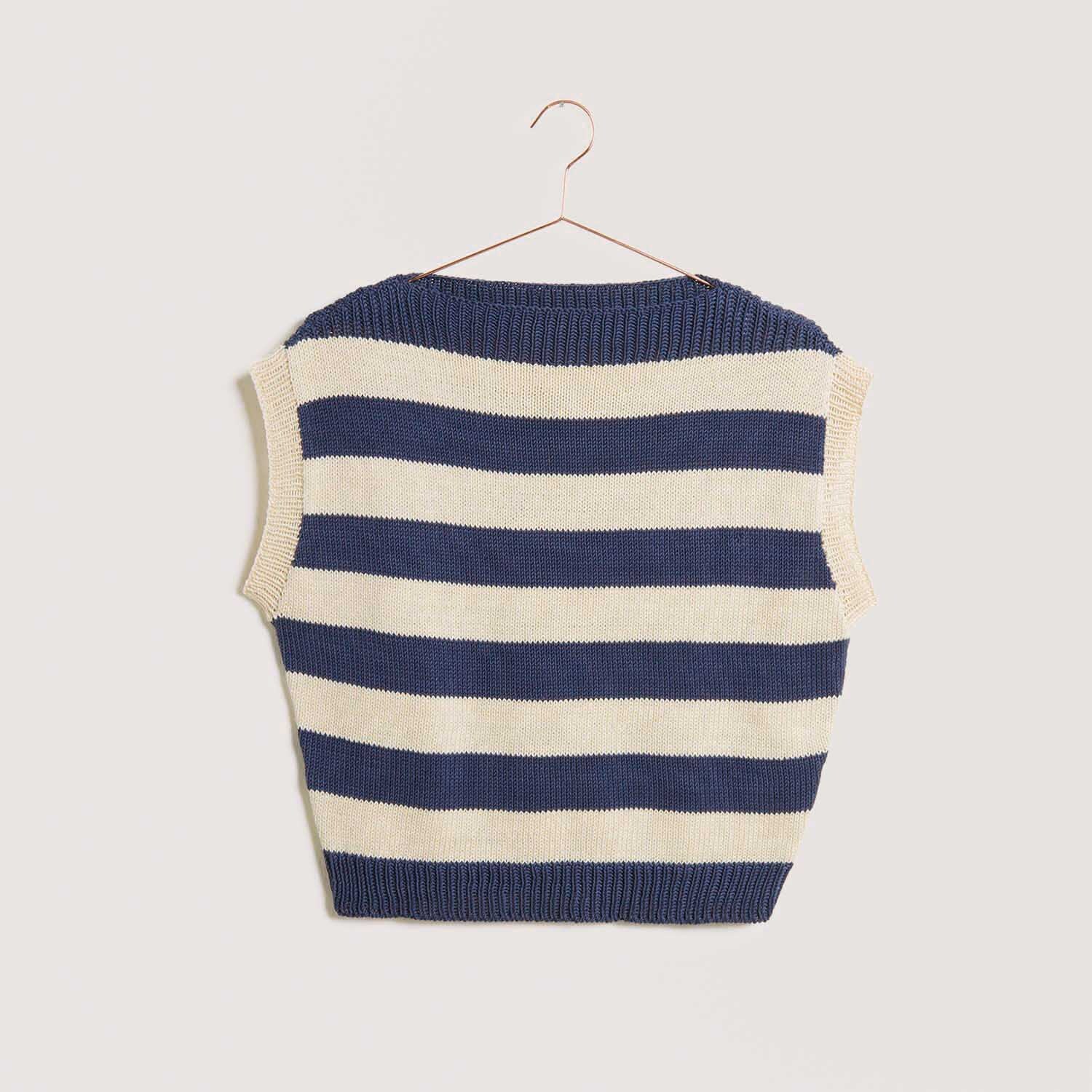 Strickanleitung Gestreiftes Top aus Mille Fili von Rico Design