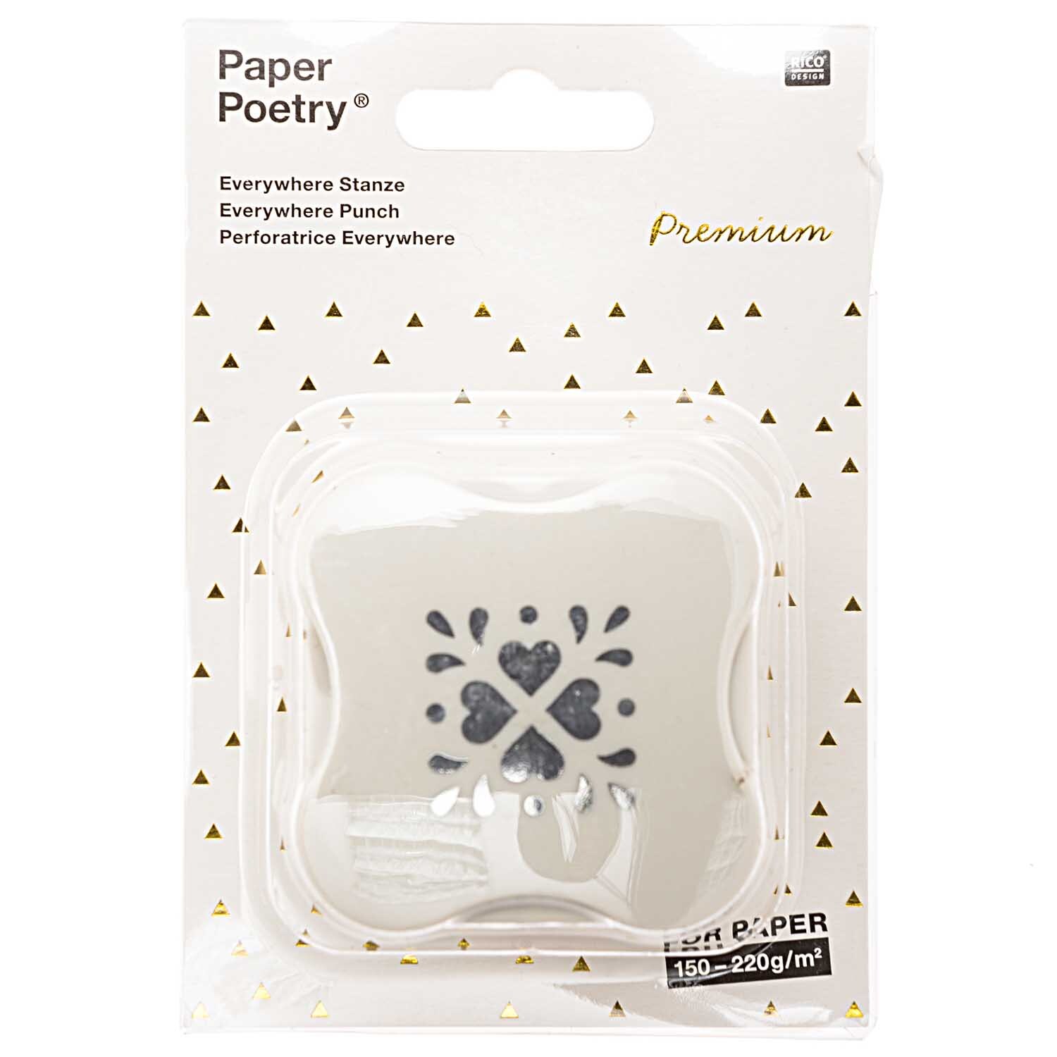 Paper Poetry Everywhere Stanzer Ornament 3x3cm von Rico Design