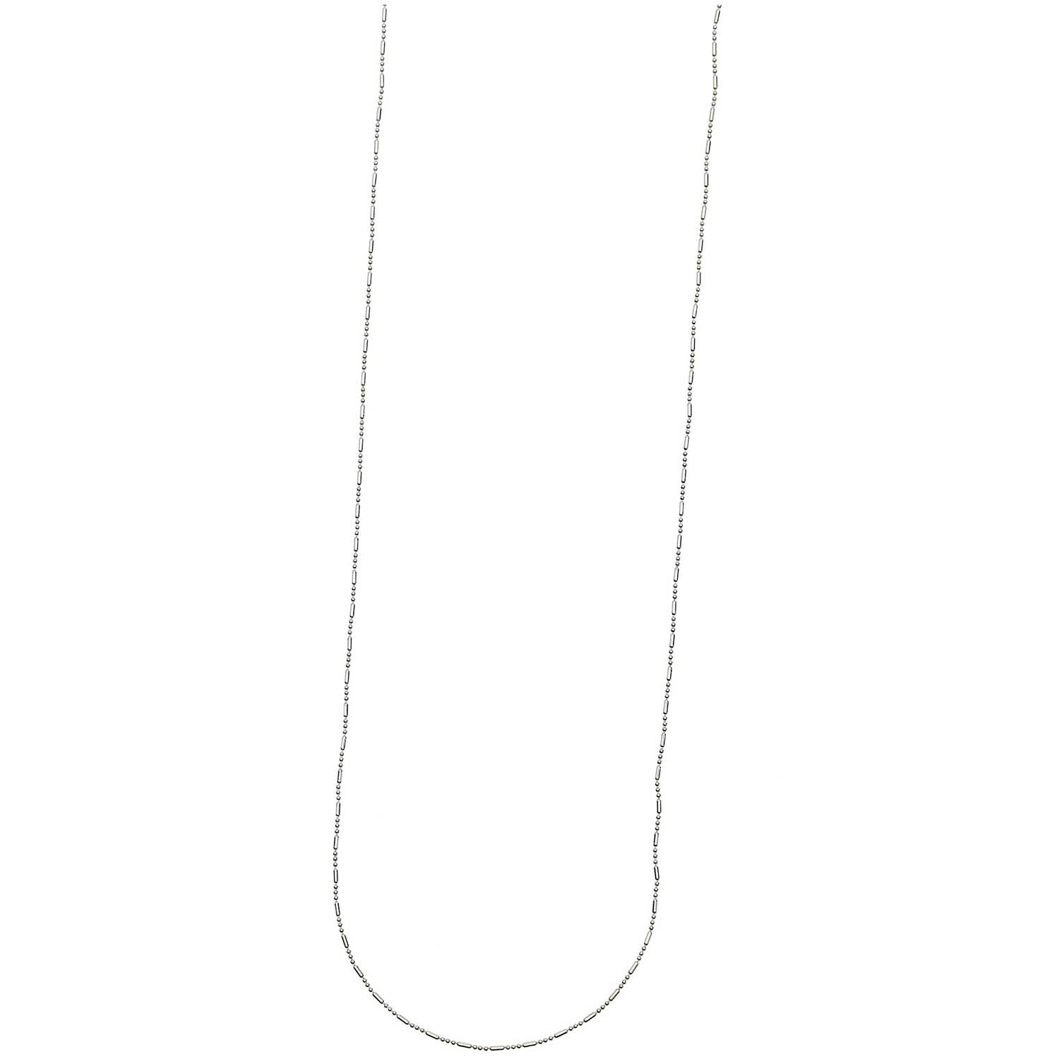 Kügelchenkette mit Steg in elegantem Design, 65 cm lang, von Rico Design, in Silber. Ideal für stilvolle Anlässe.
