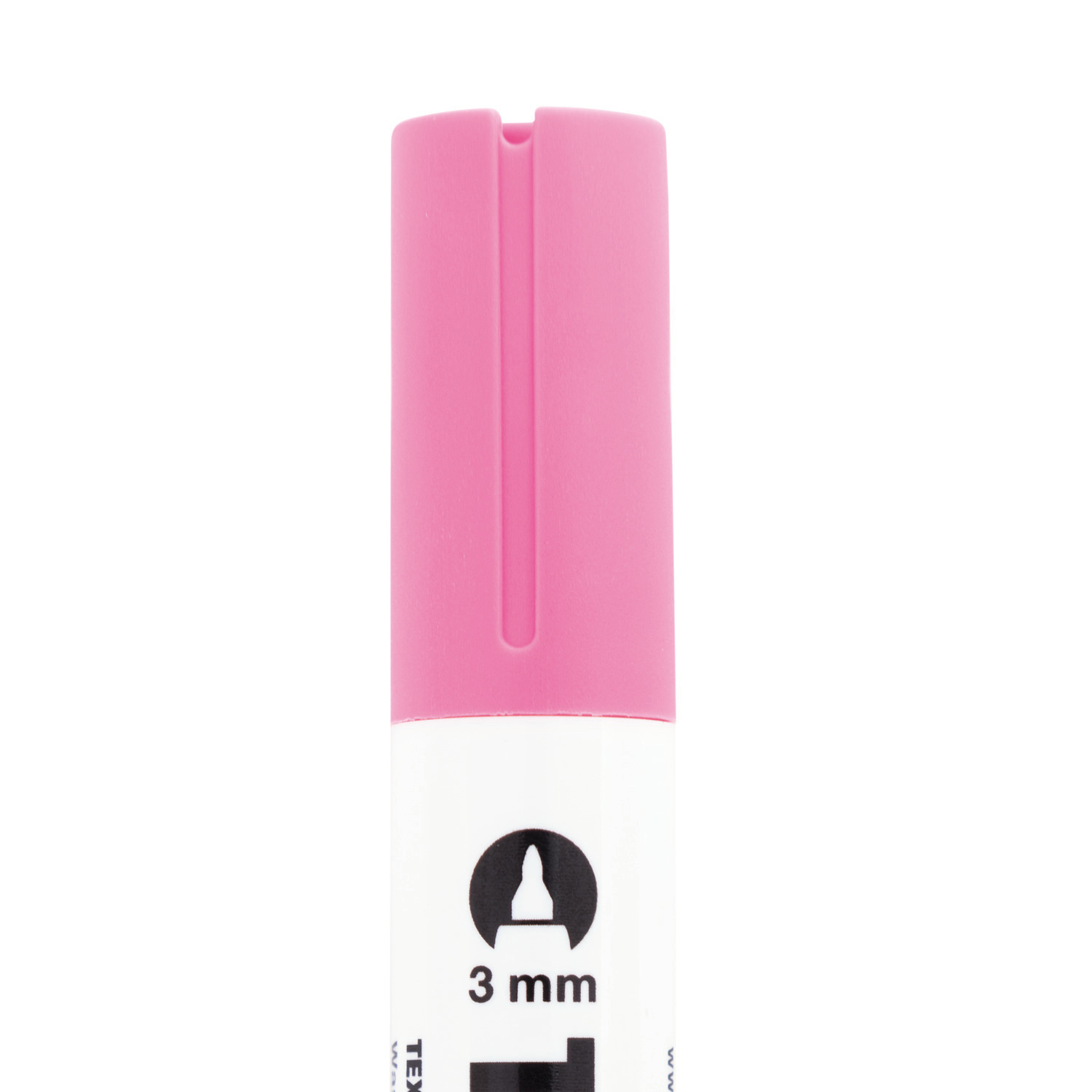 Textilmarker helle Stoffe: Rosa Marker von Rico Design mit 3mm Spitze, ideal für kreative Designs auf hellen Textilien.