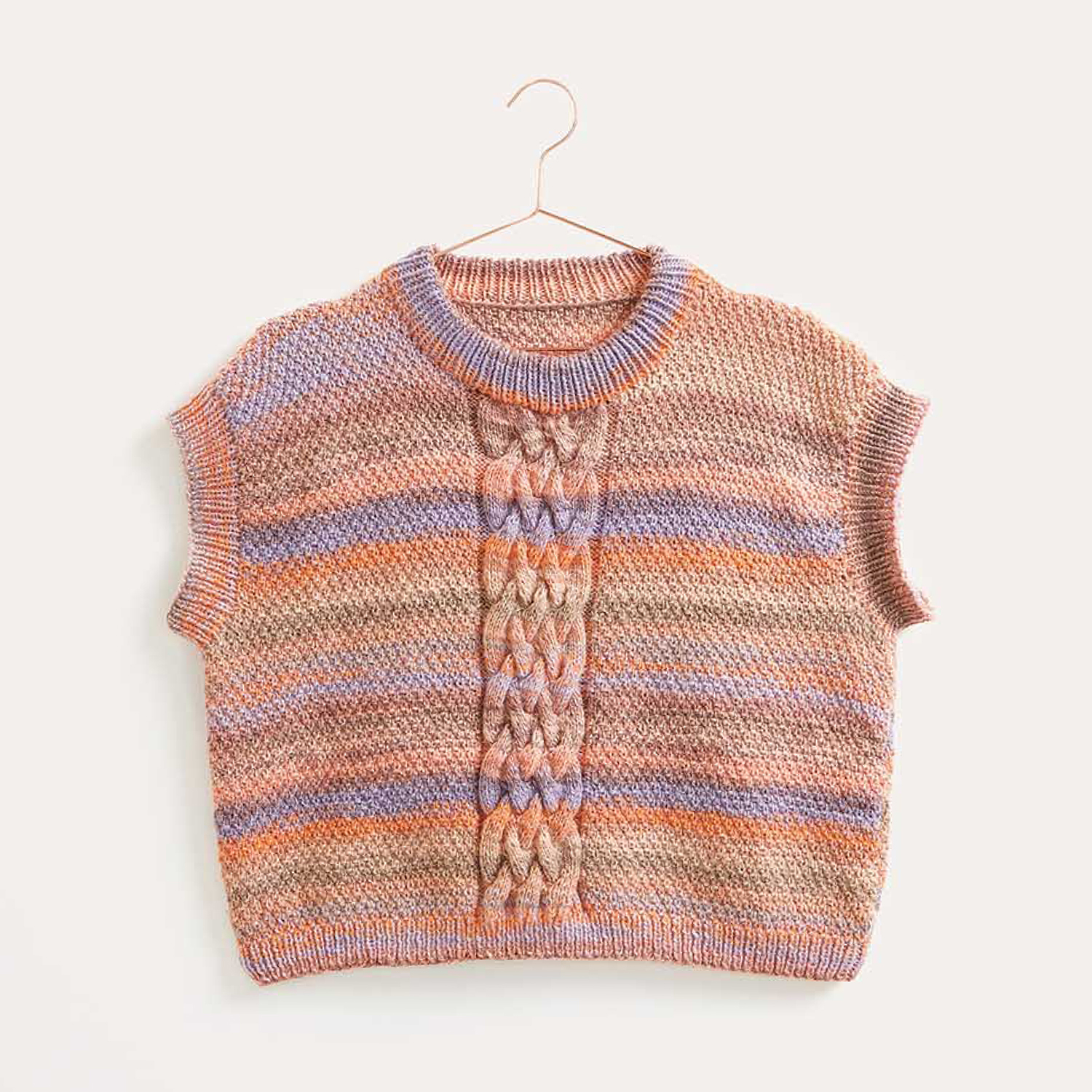 Gestrickter Pullunder: Modell 10 aus dem Heft Creative Chic Unique dk Special